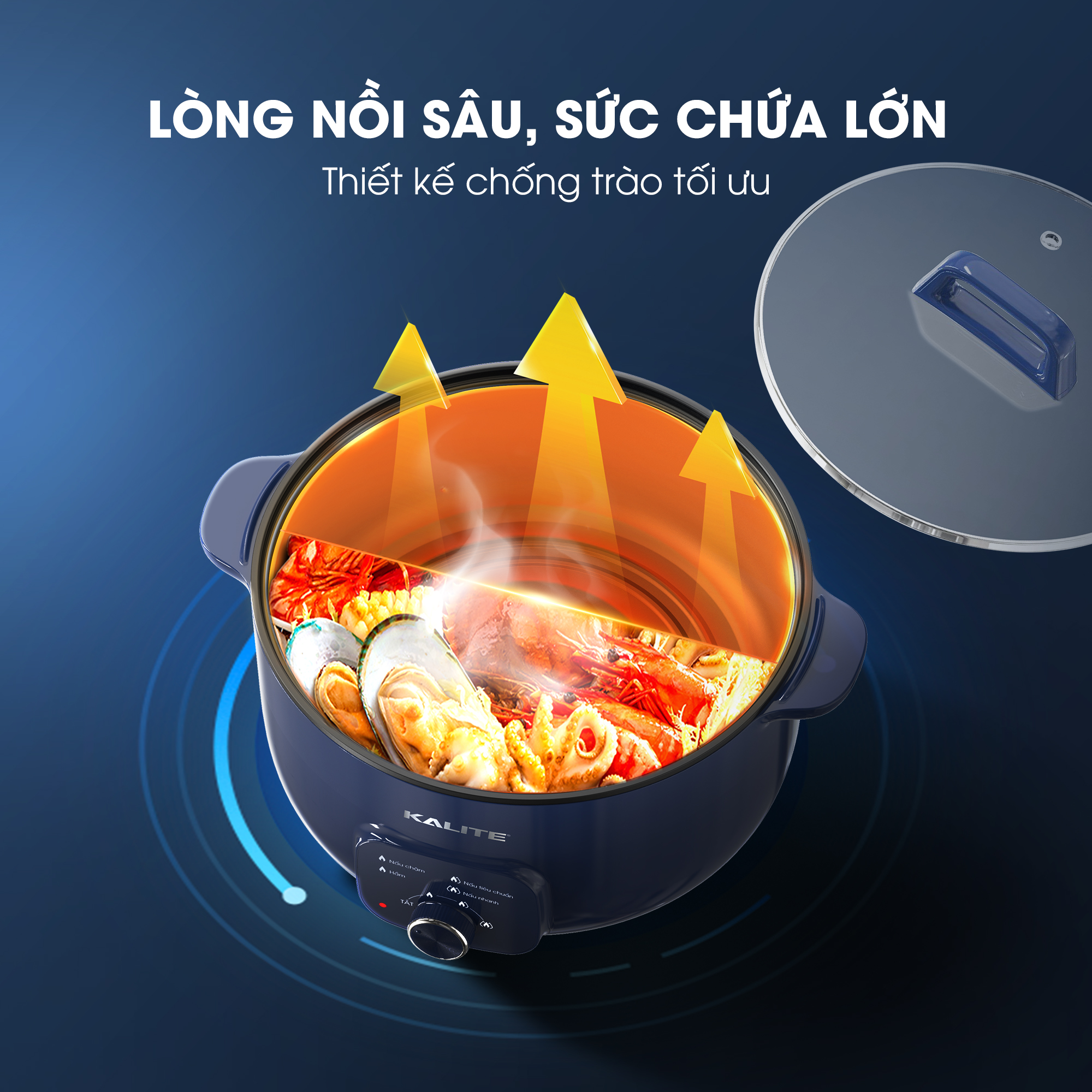 Nồi lẩu KALITE KL568 đa năng dung tích 6L - Ảnh 8