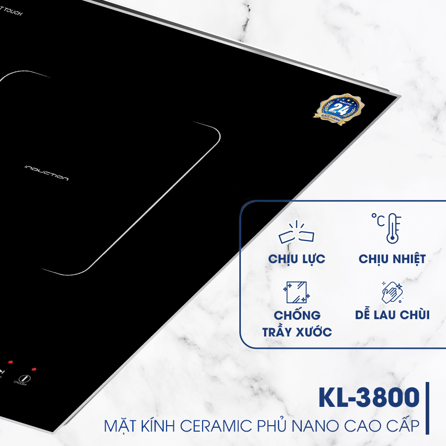 Bếp từ đôi KALITE KL-3800 thiết kế sang trọng, chuẩn châu Âu - Ảnh 7