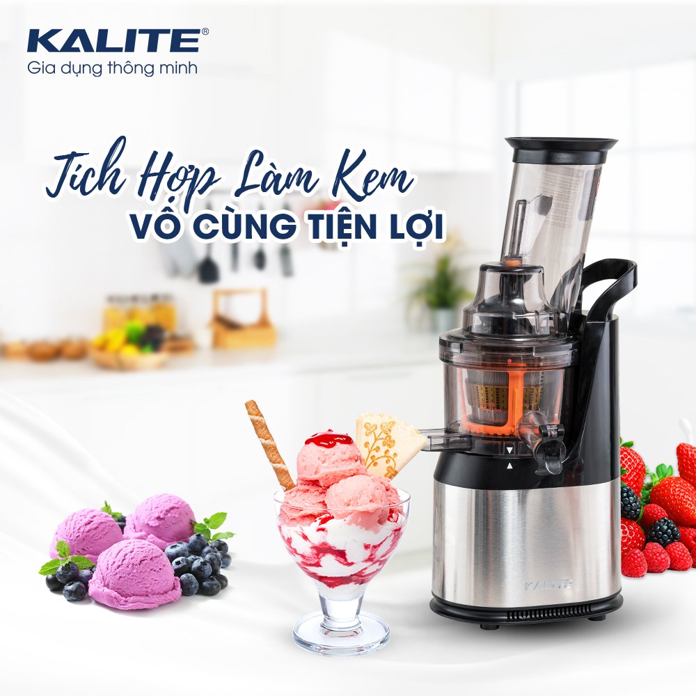 Máy ép chậm KALITE KL-565 kiệt bã, êm ái, bền bỉ - Ảnh 6