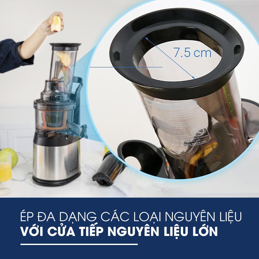 Máy ép chậm KALITE KL-565 kiệt bã, êm ái, bền bỉ - Ảnh 4