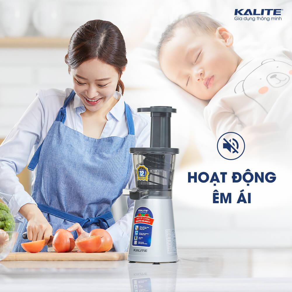 Máy ép chậm KALITE KSJ4411 công suất lớn ép kiệt bã - Ảnh 3