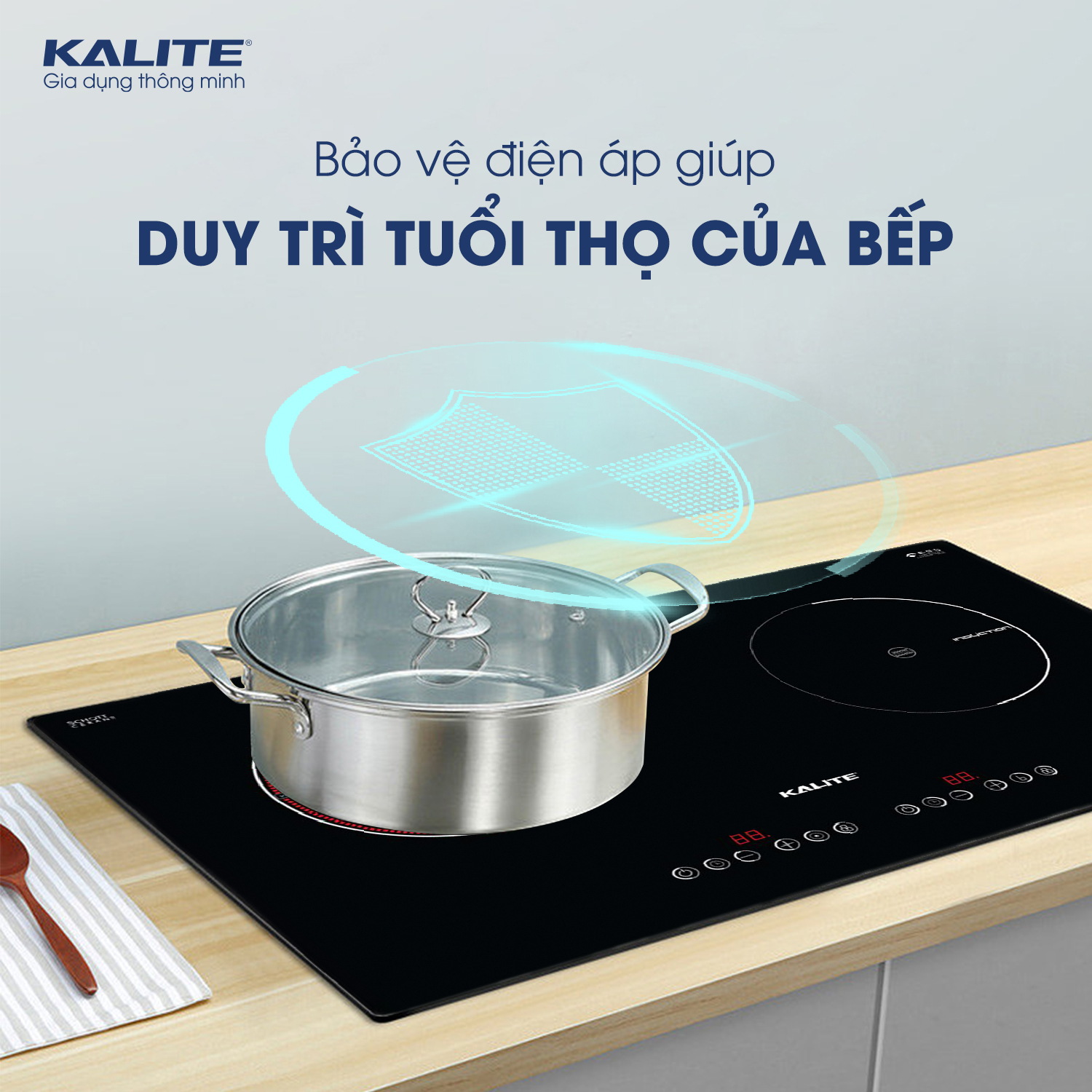 Bếp từ kết hợp hồng ngoại KALITE KCC82B - Ảnh 3