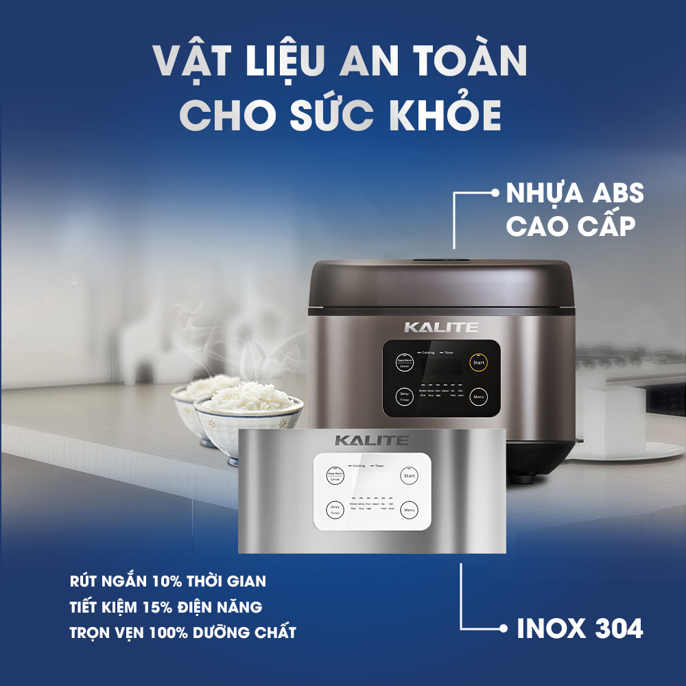 Nồi cơm điện đa năng KALITE KL-620 tiết kiệm điện   - Ảnh 6