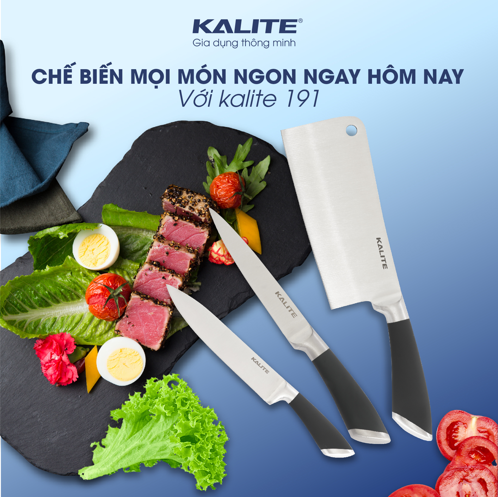 Bộ dao 6 món KALITE KL-191 Inox cao cấp, bền sắc - Ảnh 4