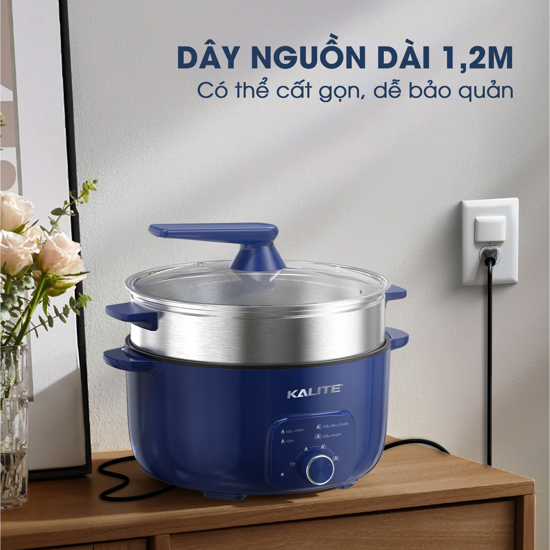 Nồi lẩu hấp KALITE KL568-S đa năng 2 tầng dung tích 11L - Ảnh 5