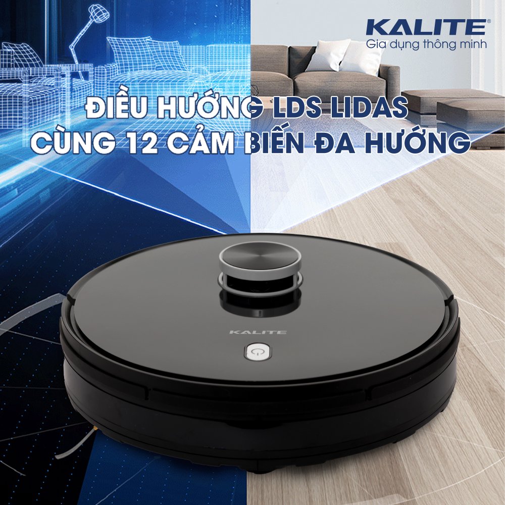 Robot hút bụi lau nhà Kalite KVC2171 cảm biến đa hướng - Ảnh 6