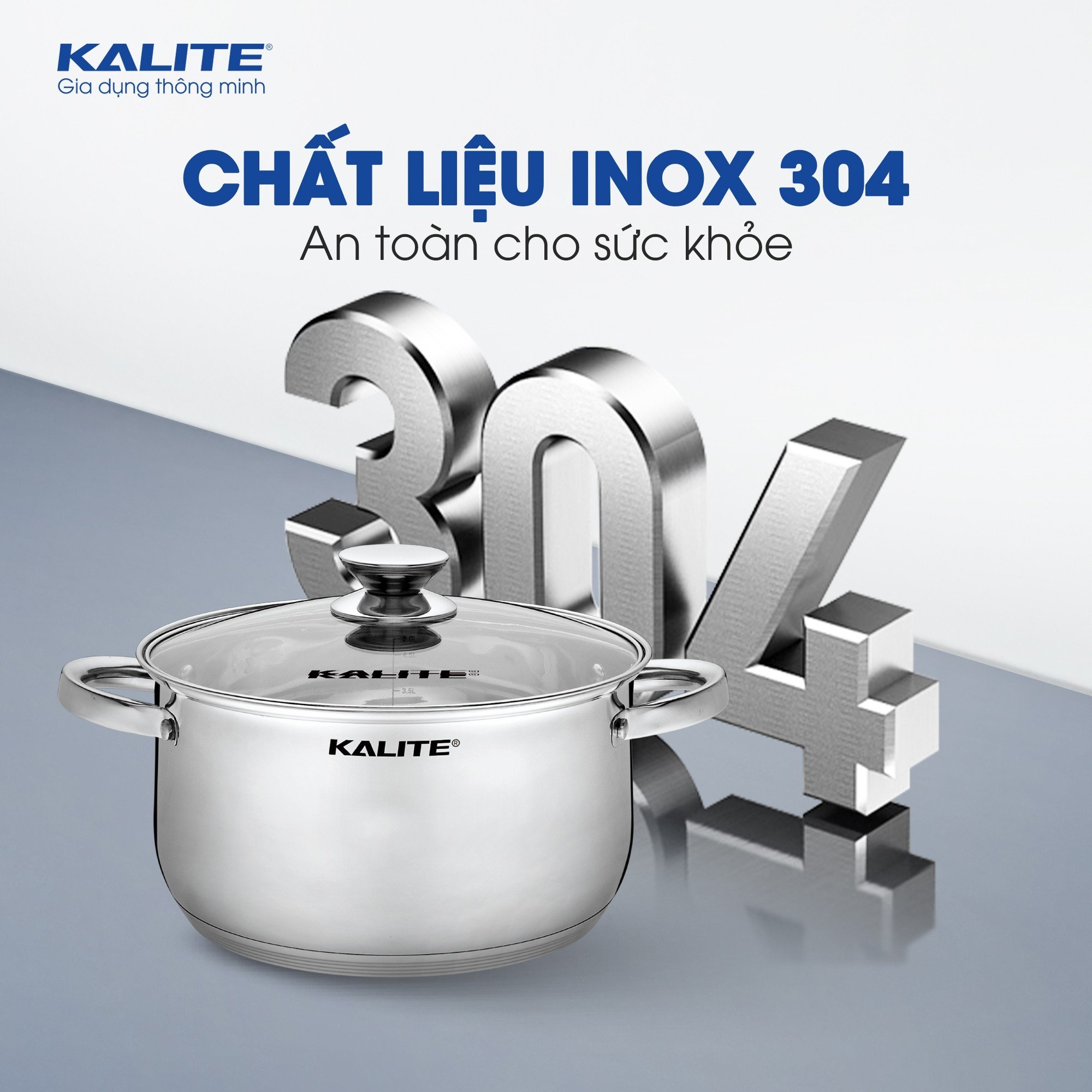 Bộ 3 nồi KALITE KL351 Inox 304 an toàn cho sức khỏe - Ảnh 2