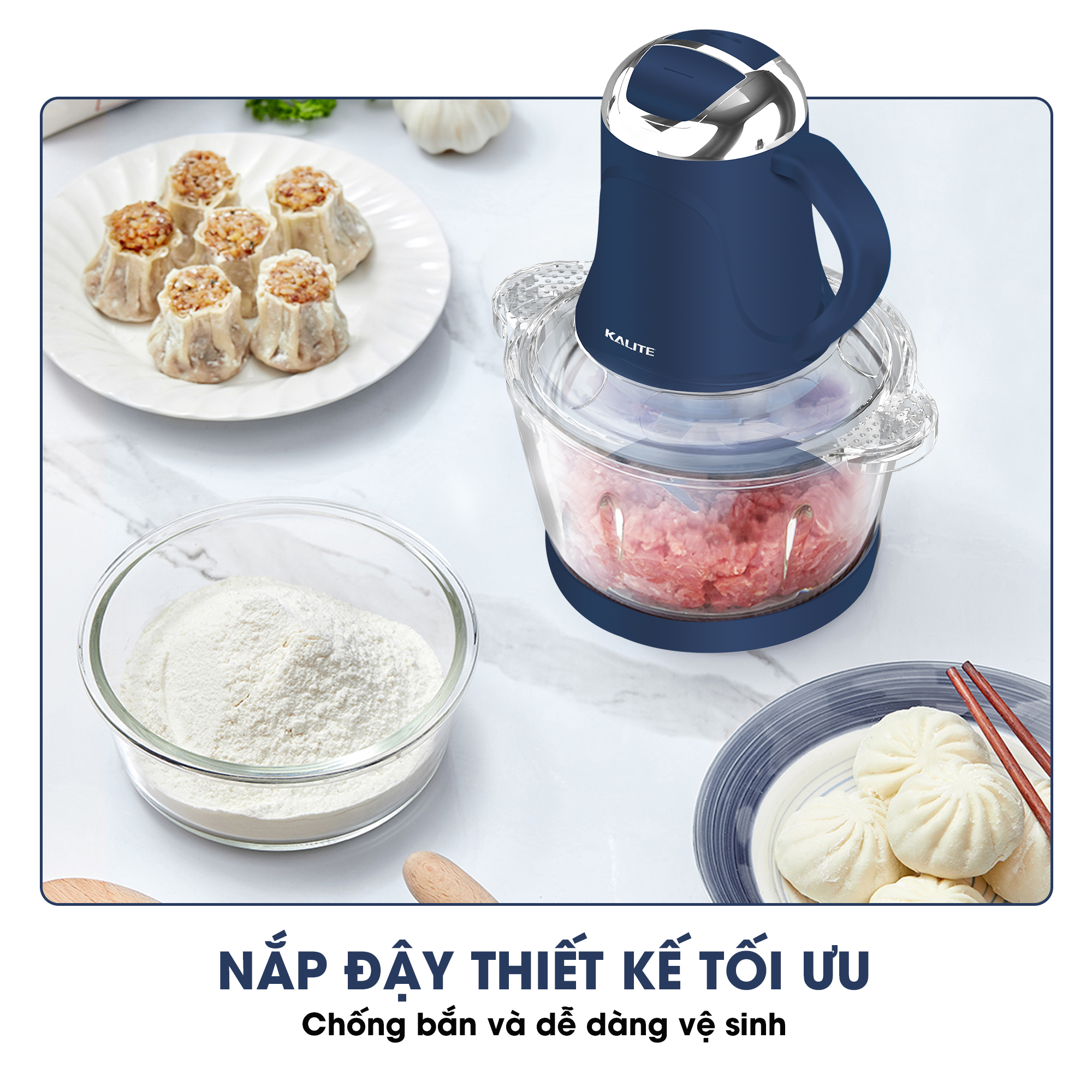 Máy xay thịt KALITE KM355 đa năng dung tích 2L - Ảnh 4