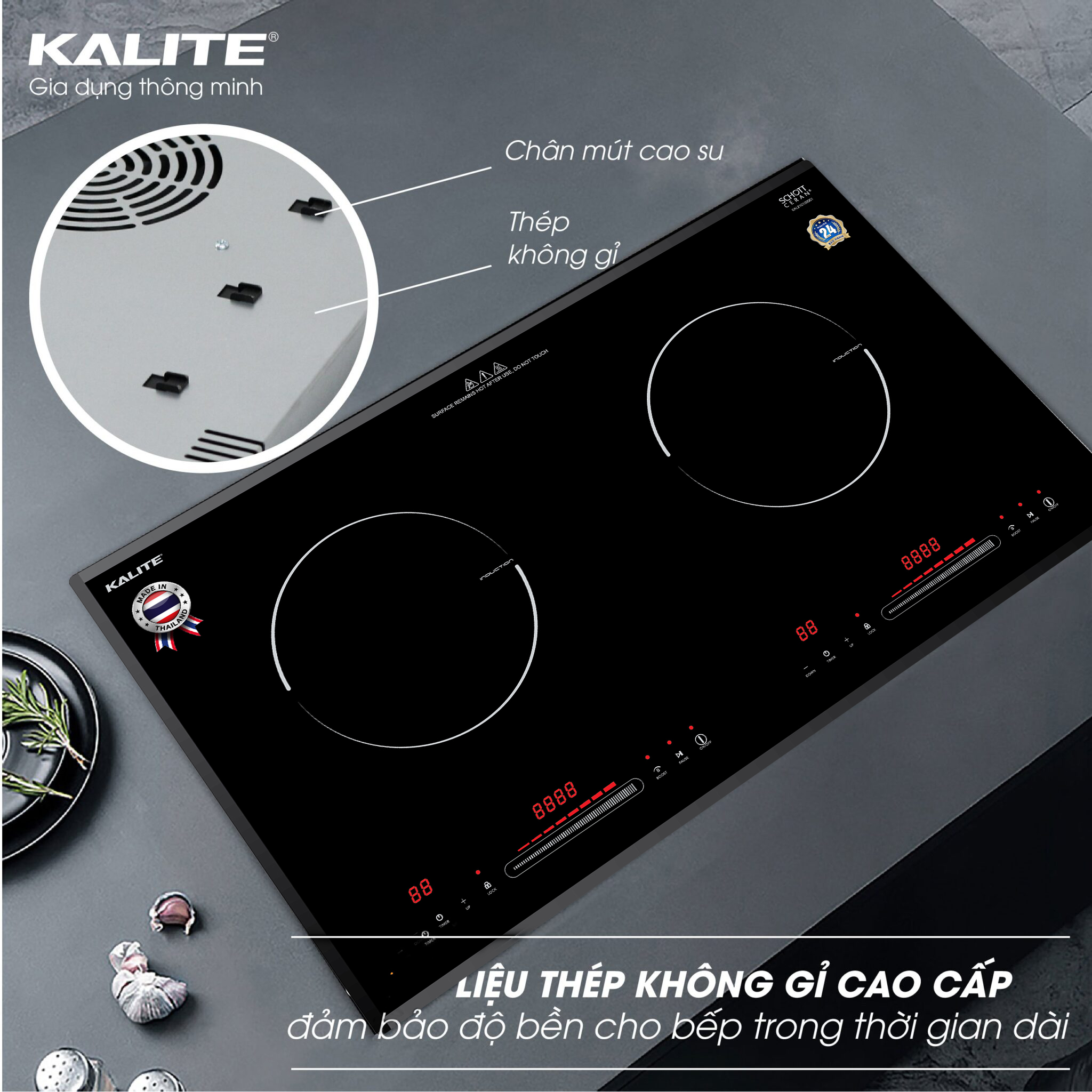 Bếp từ đôi KALITE KL-3900 công nghệ  hiện đại - Ảnh 4