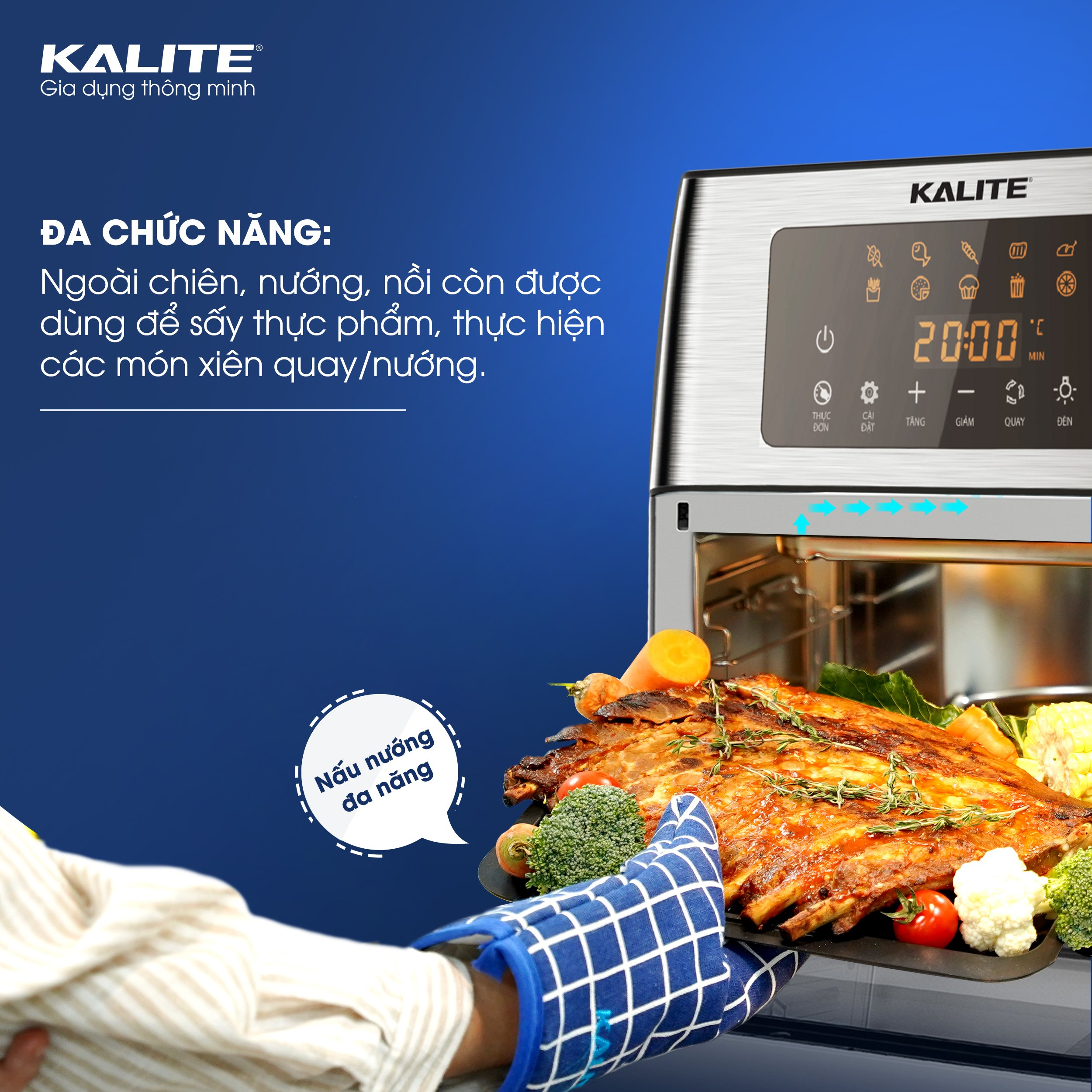 Nồi chiên không dầu KALITE KL-1500 15 lít - Ảnh 6