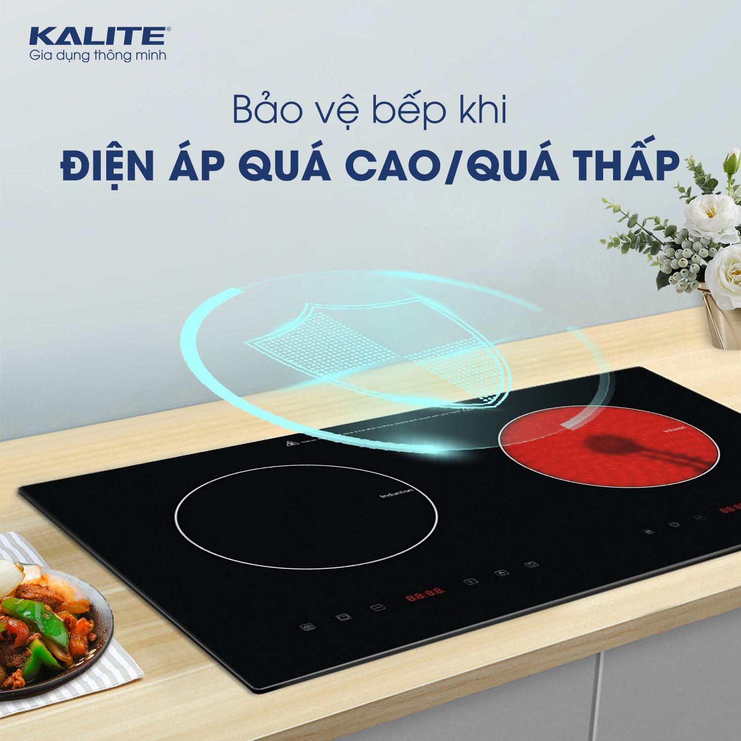 Bếp từ kết hợp hồng ngoại Kalite KCC81B - Ảnh 5