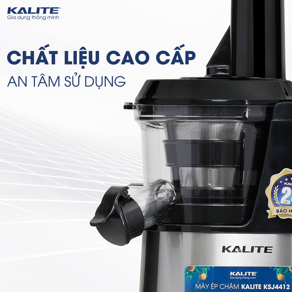 Máy ép chậm Kalite KSJ4412 động cơ đảo chiều ép kiệt bã - Ảnh 6