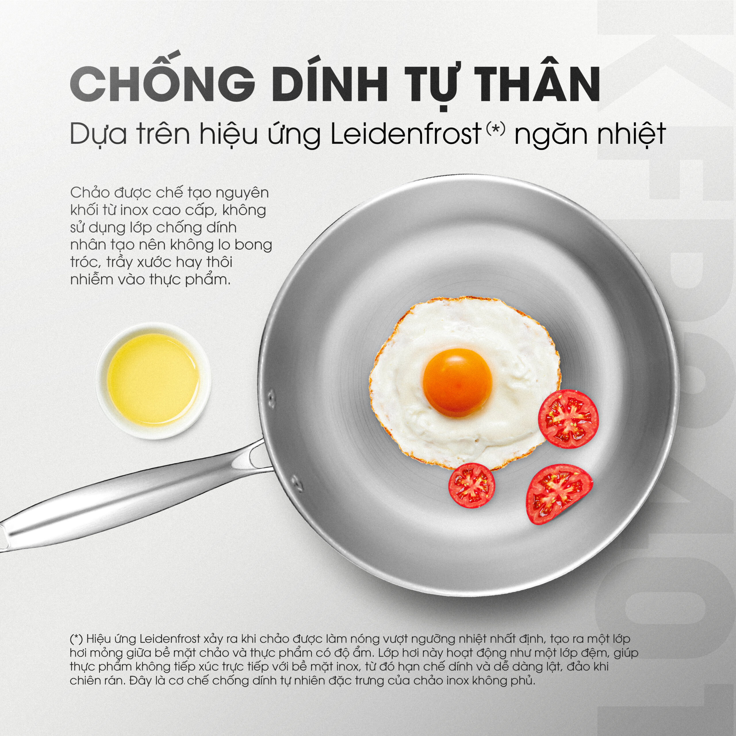 Chảo rán inox liền khối KALITE KFP2401 - Vung kính chịu lực - Ảnh 5