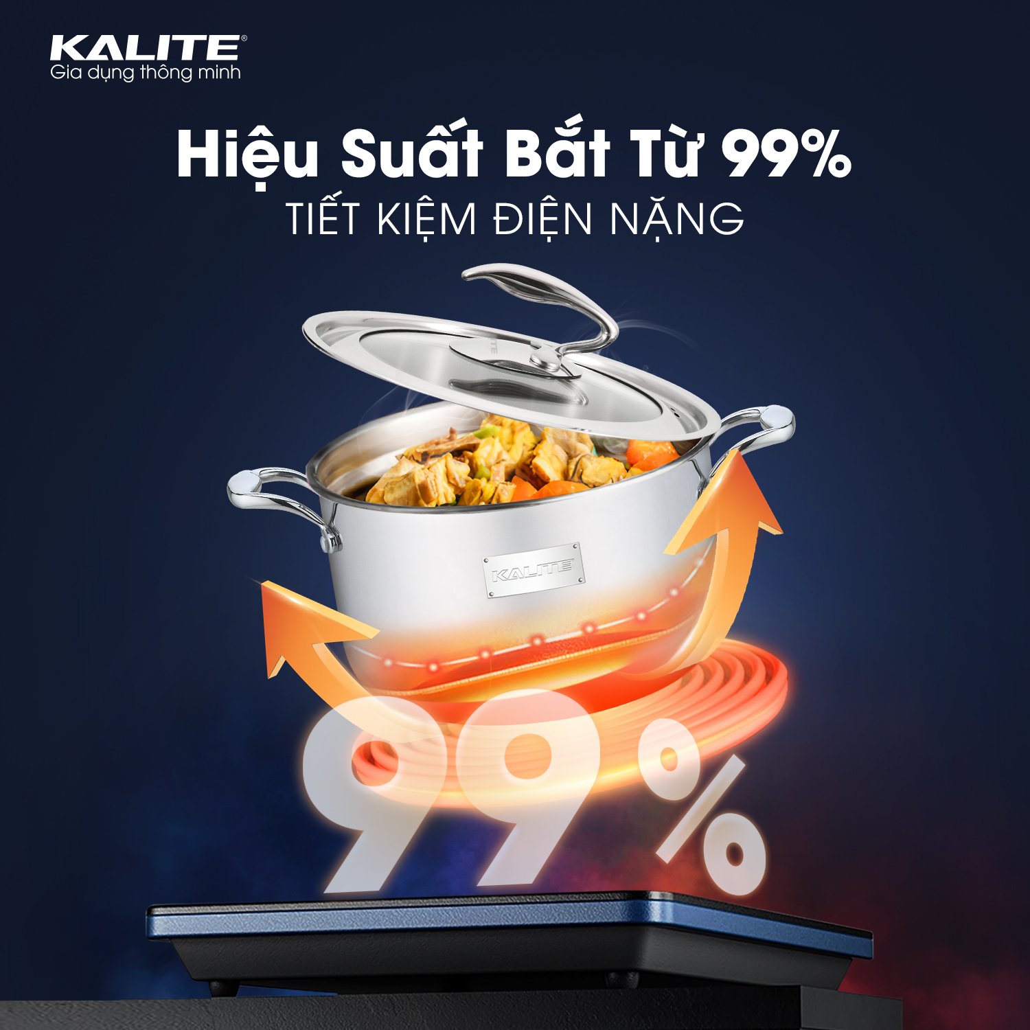 Bộ nồi nguyên khối inox 304 Tripro Kalite KL999 siêu bền - Ảnh 7
