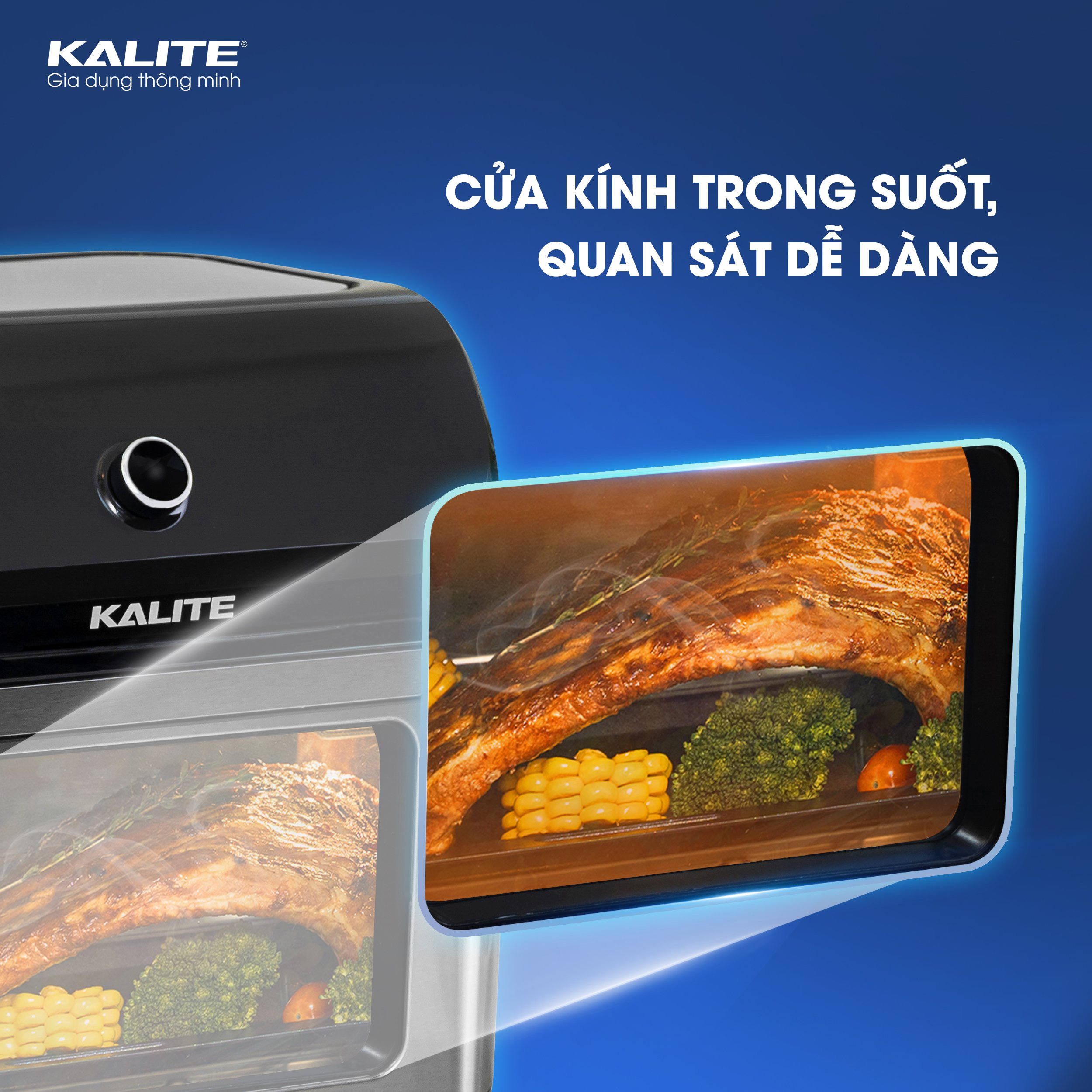 Nồi chiên không dầu KALITE KL-1200 12L giảm 95% chất béo - Ảnh 4