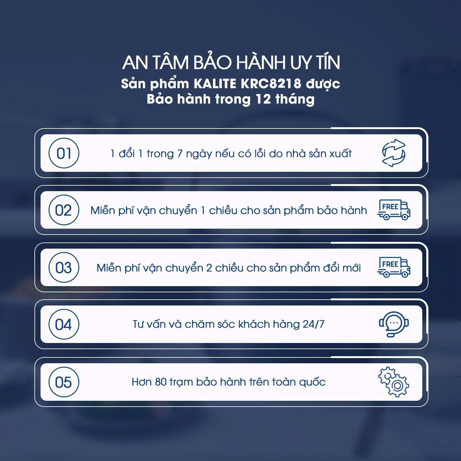 Nồi cơm điện KALITE KRC8218 đa chức năng nấu 1,8L - Ảnh 16