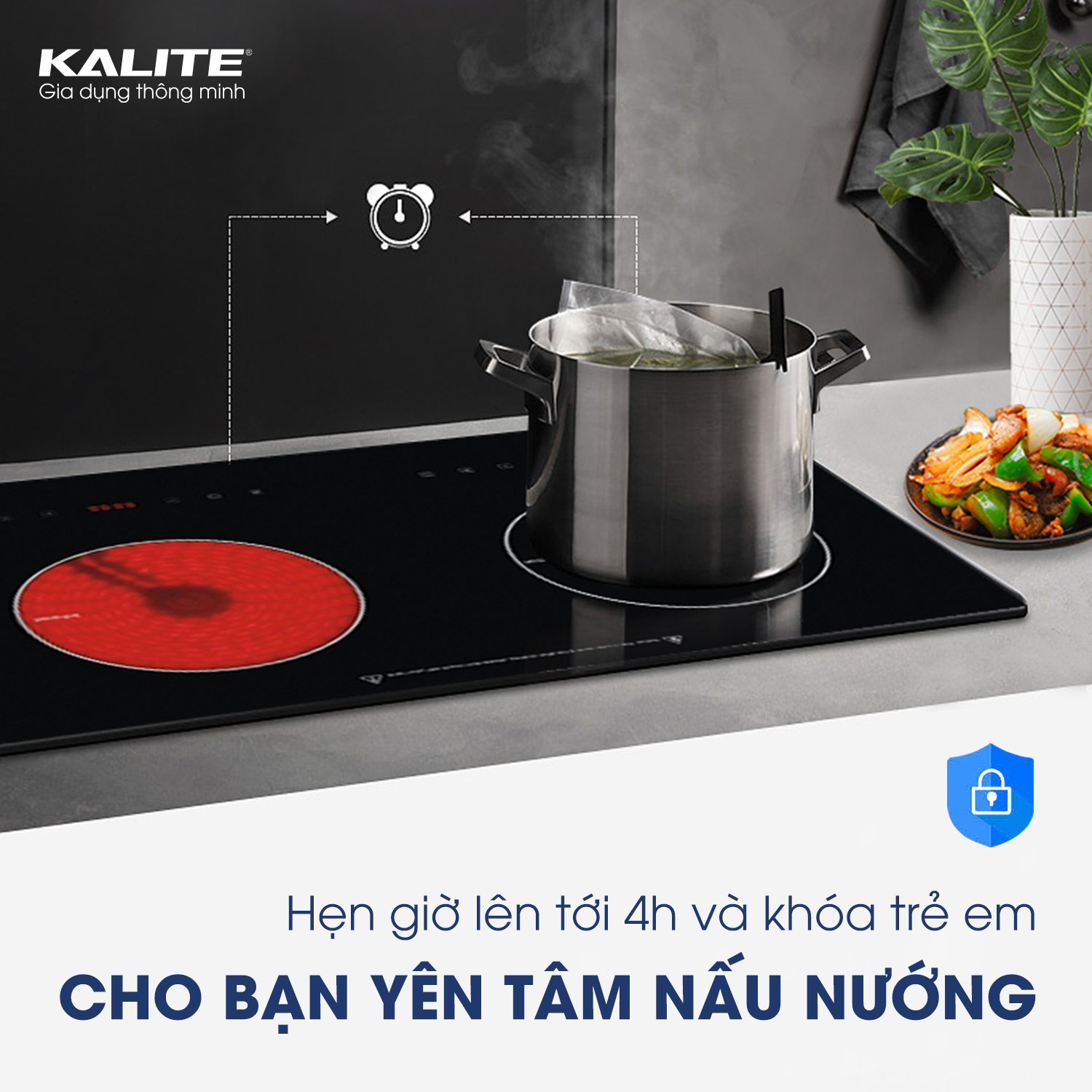 Bếp từ kết hợp hồng ngoại Kalite KCC81B - Ảnh 8