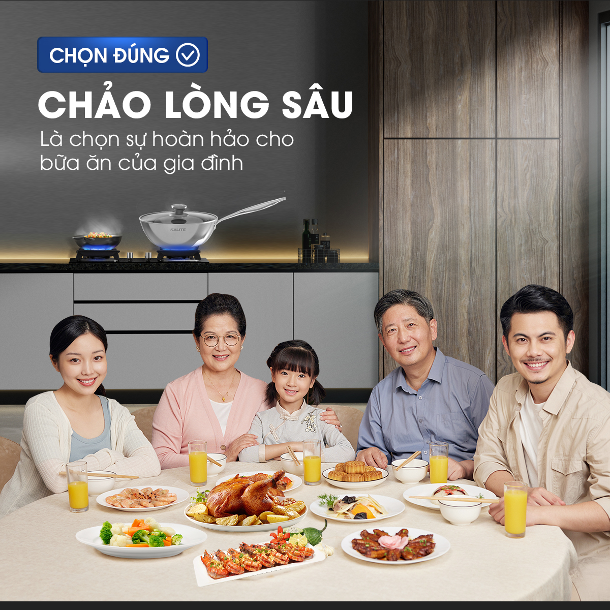 Chảo inox 304 nguyên khối lòng sâu Kalite KWP2601 - Ảnh 10