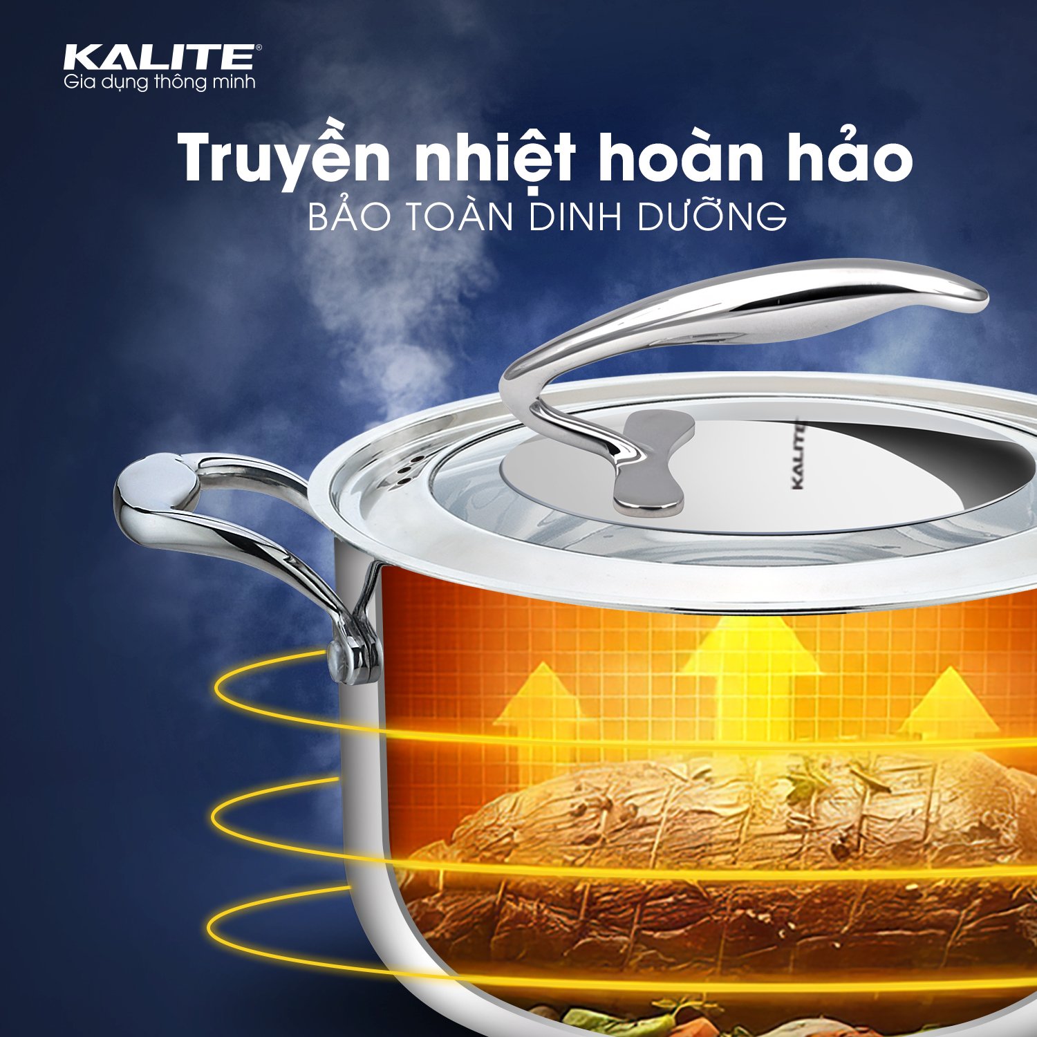 Bộ nồi nguyên khối inox 304 Tripro Kalite KL999 siêu bền - Ảnh 5