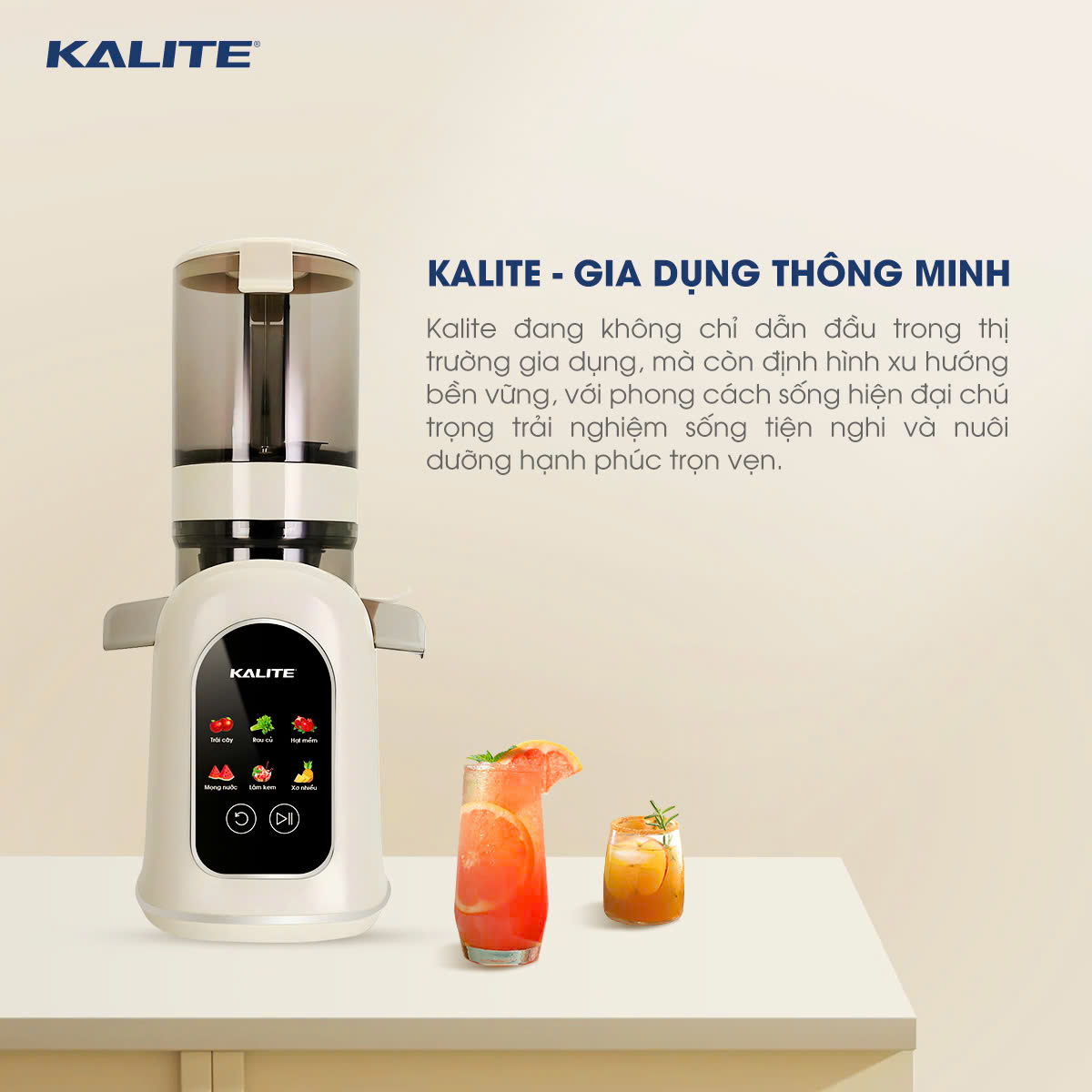 Máy ép chậm Kalite KSJ569 ép kiệt bã 99% tích hợp làm kem - Ảnh 17