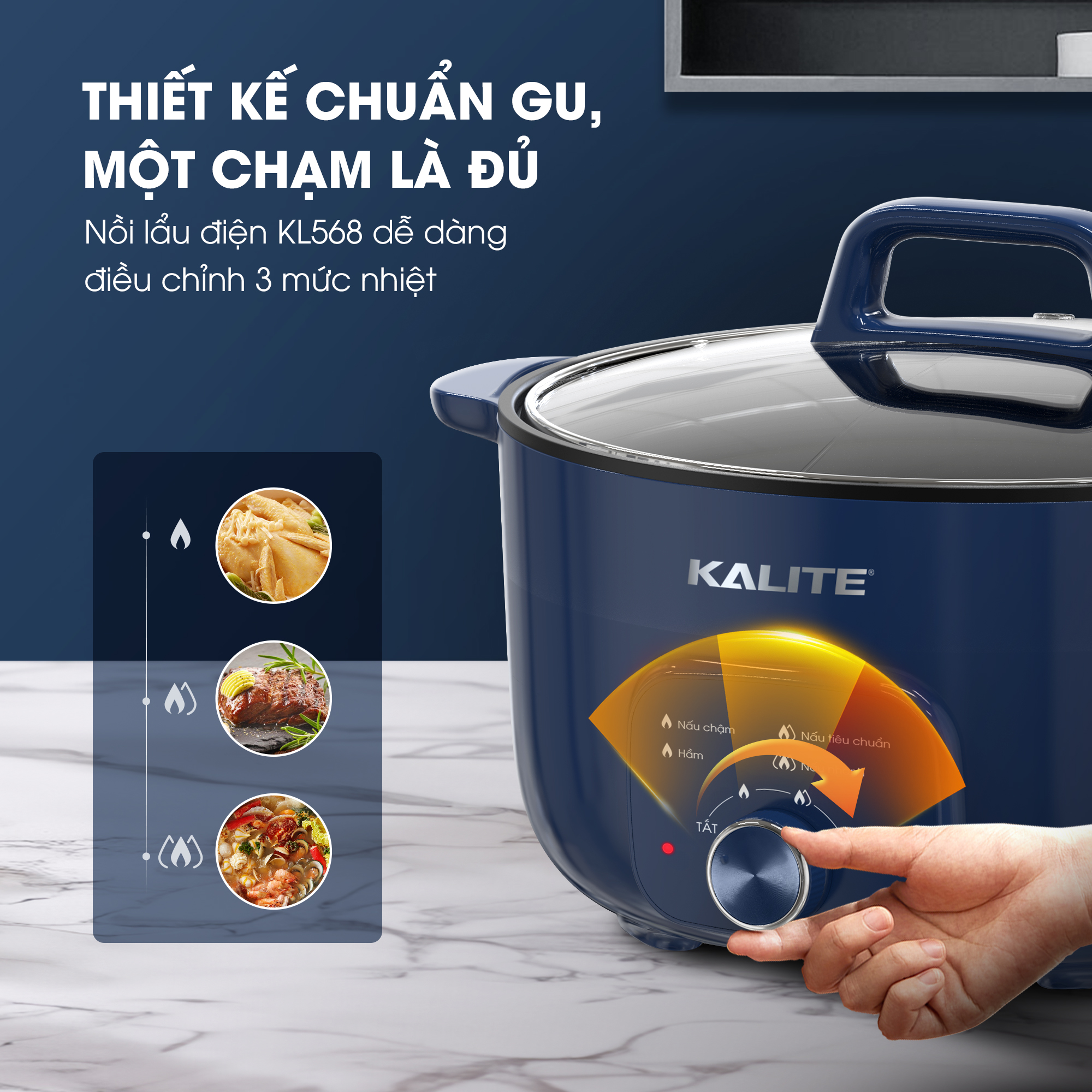 Nồi lẩu KALITE KL568 đa năng dung tích 6L - Ảnh 7
