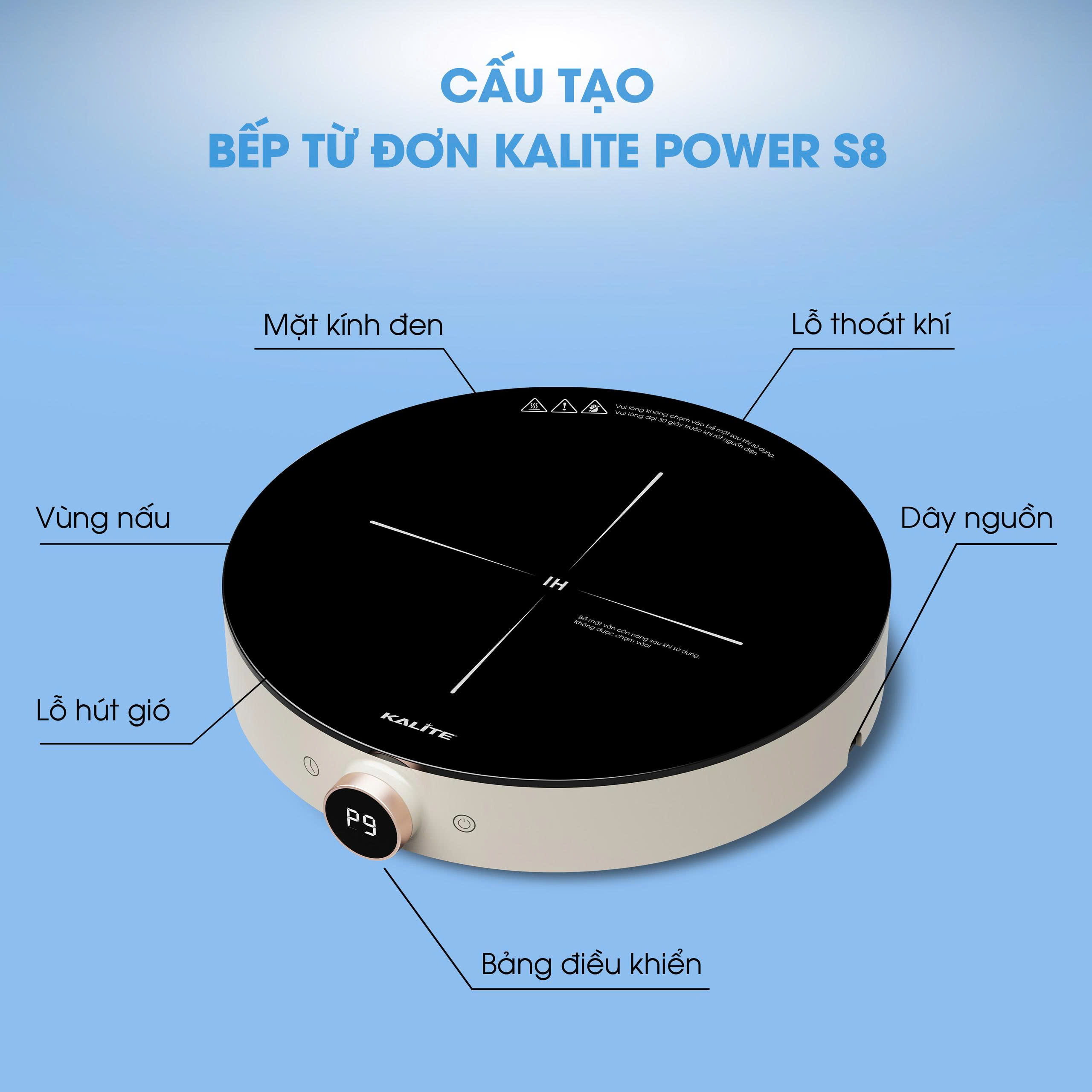 Bếp từ đơn Kalite Power S8 - Ảnh 5
