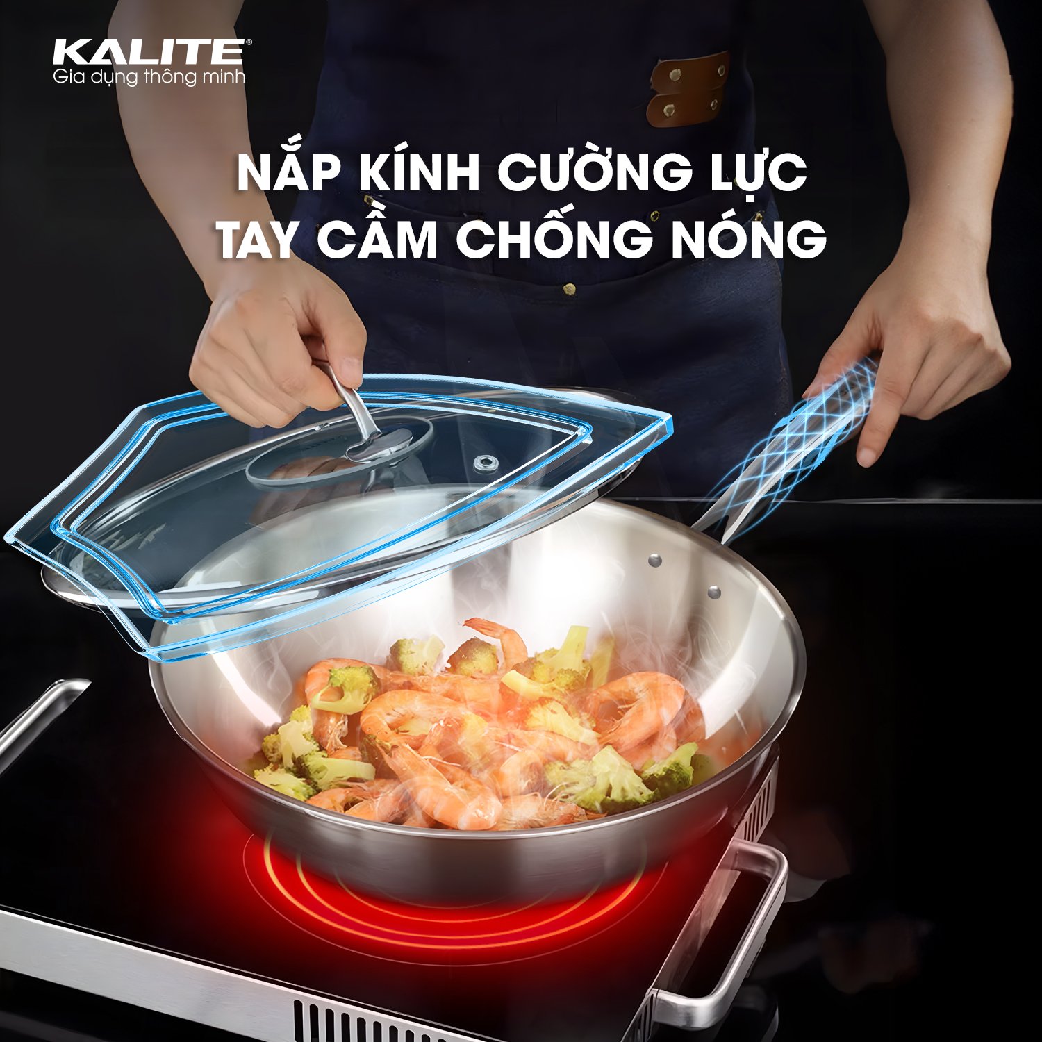 Chảo Nguyên Khối Inox 304 Tripro Kalite KL828 Bền Đẹp - Ảnh 7