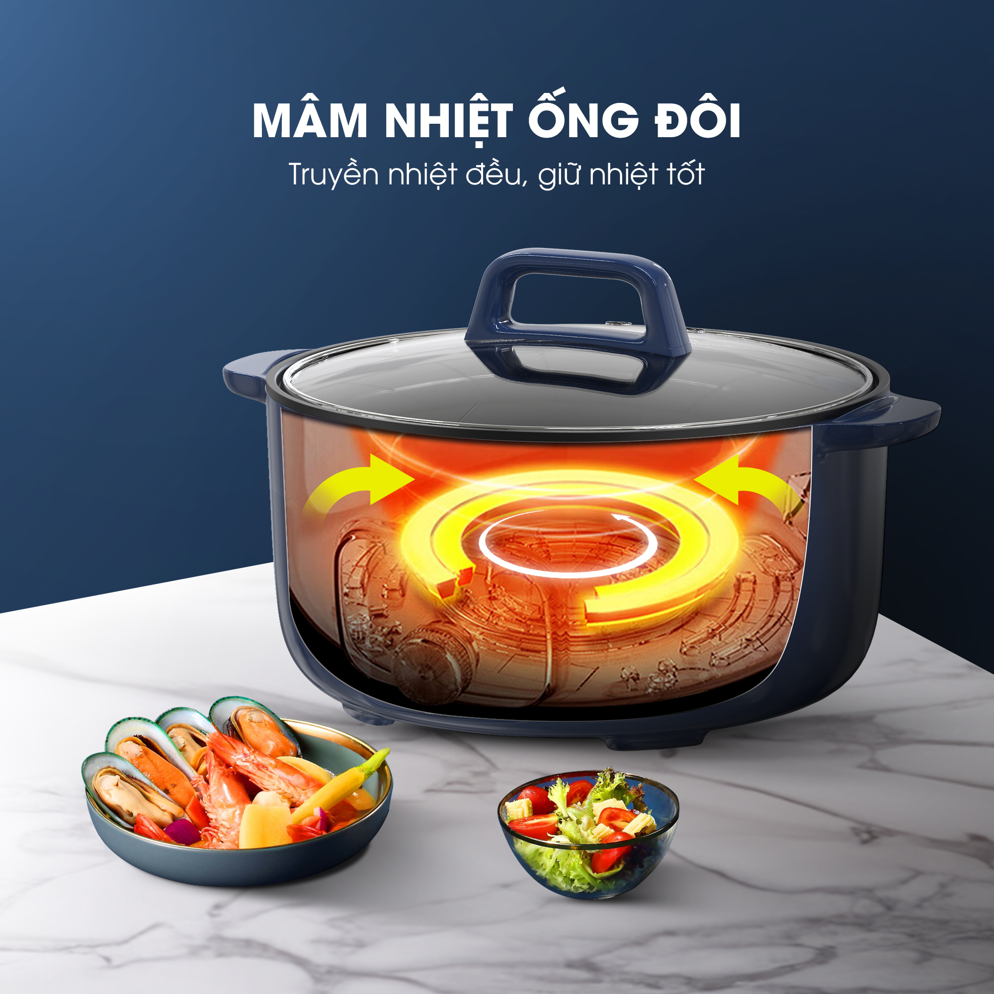 Nồi lẩu KALITE KL568 đa năng dung tích 6L - Ảnh 5