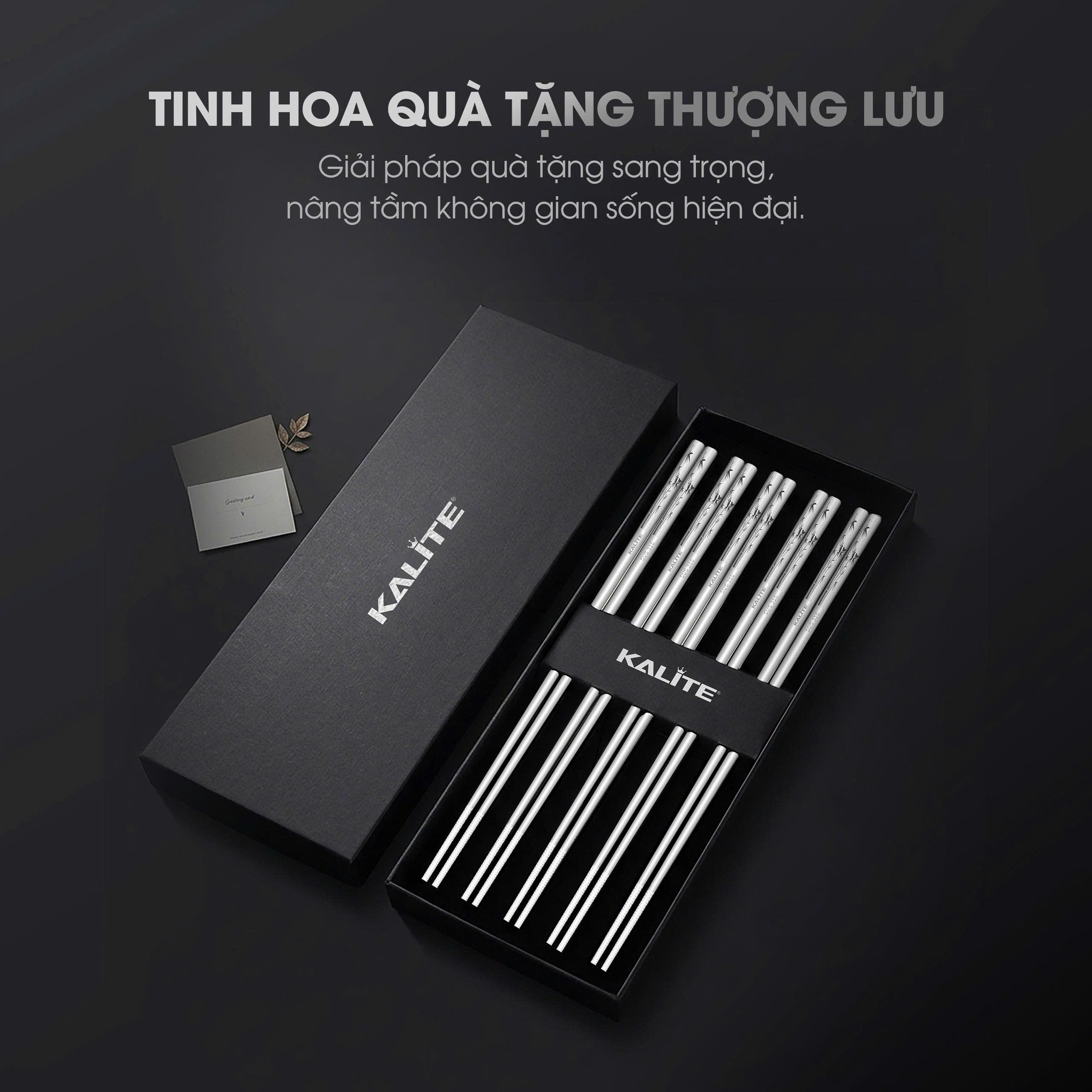 Bộ đũa inox 316 Kalite KCH01 chất liệu cao cấp kháng khuẩn - Ảnh 7