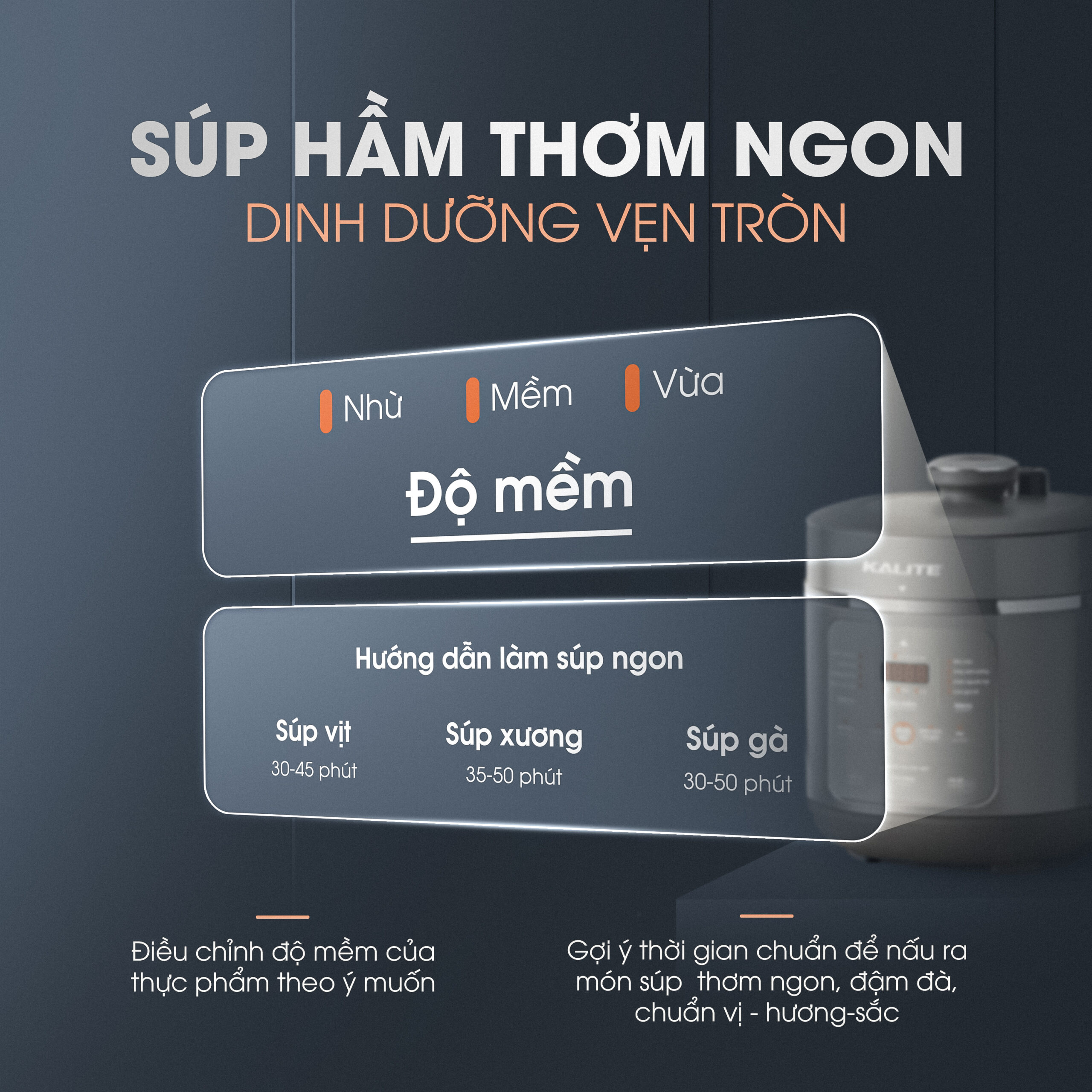 Nồi áp suất đa năng KALITE KPC5001 dung tích 5L - Ảnh 7