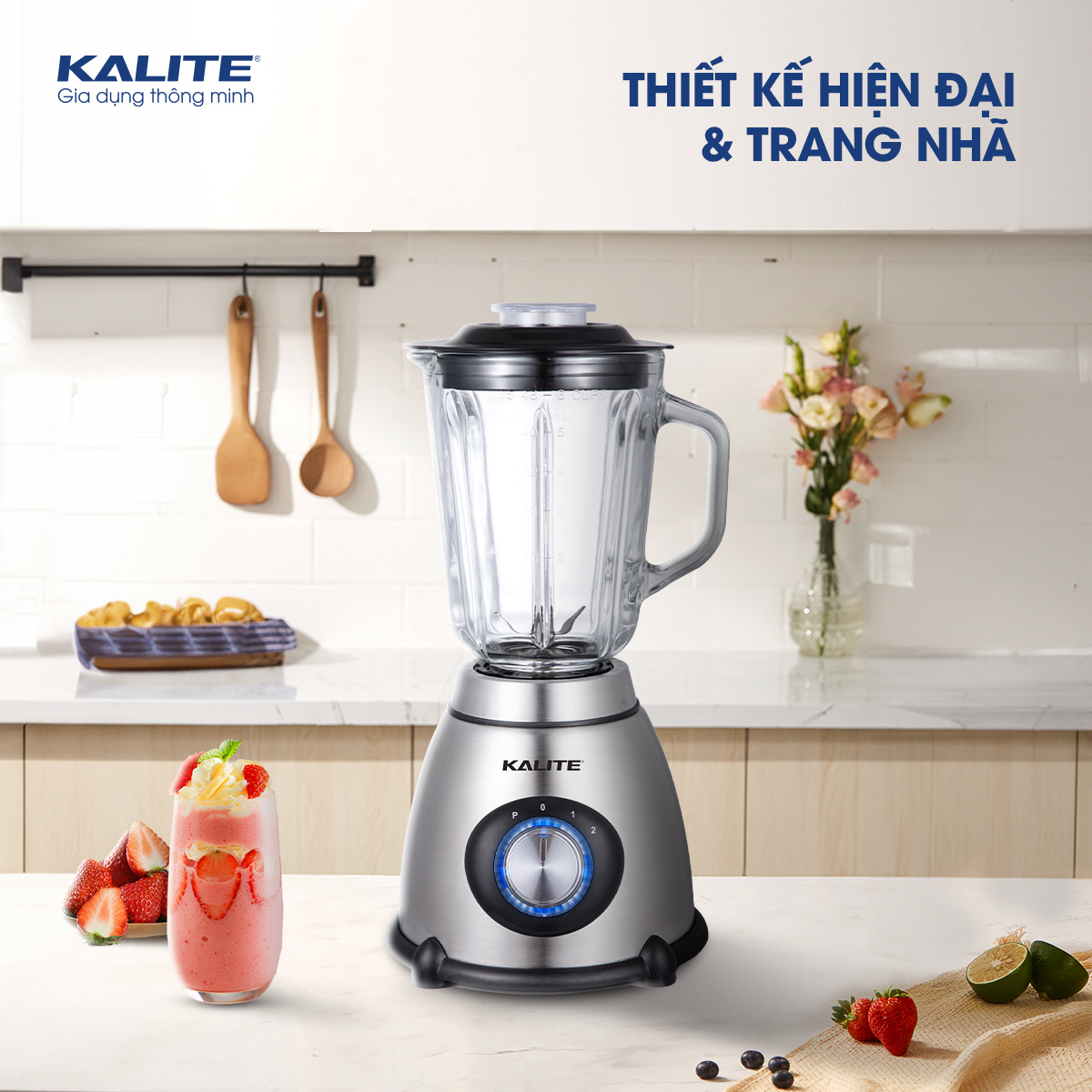 Máy xay sinh tố KALITE KLB630 3 cối xay động cơ đồng nguyên chất - Ảnh 7