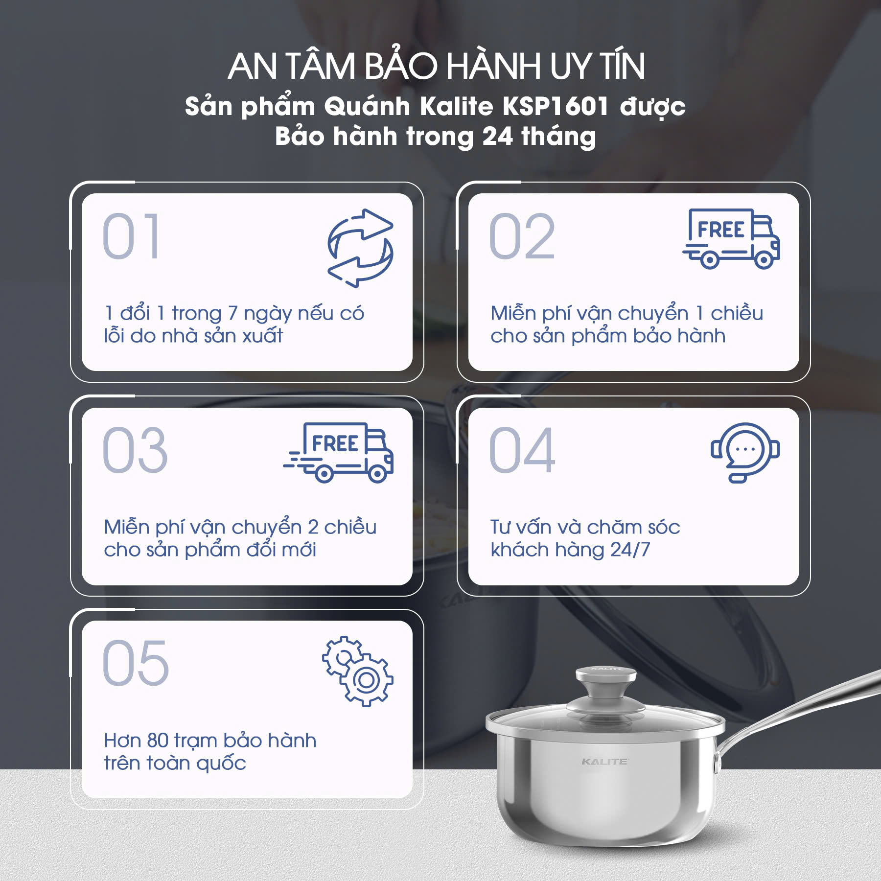 Quánh inox Kalite KSP1601 3 Lớp Cao Cấp - Ảnh 10