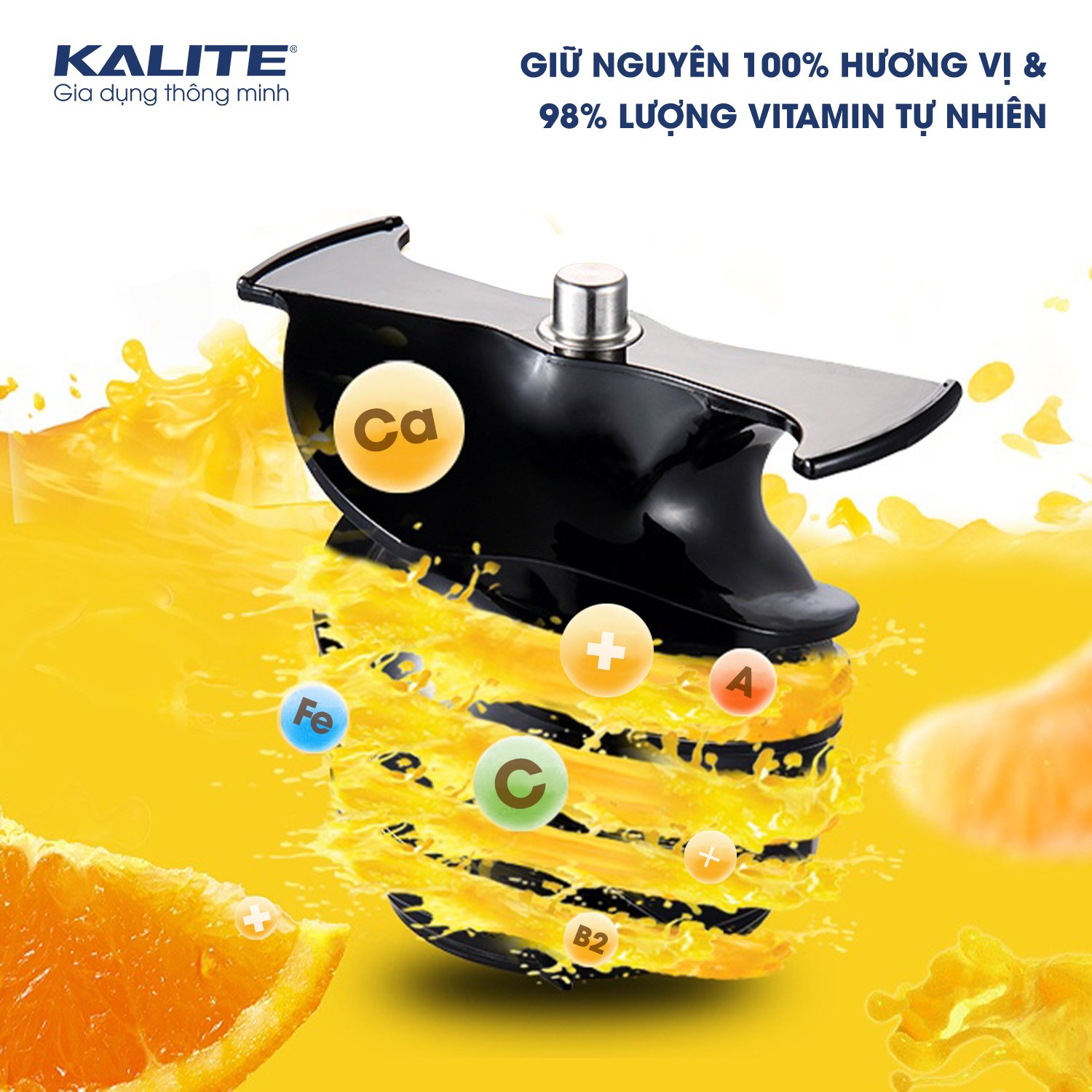 Máy ép chậm KALITE KL-530 nhỏ gọn, kiệt bã, êm ái - Ảnh 10