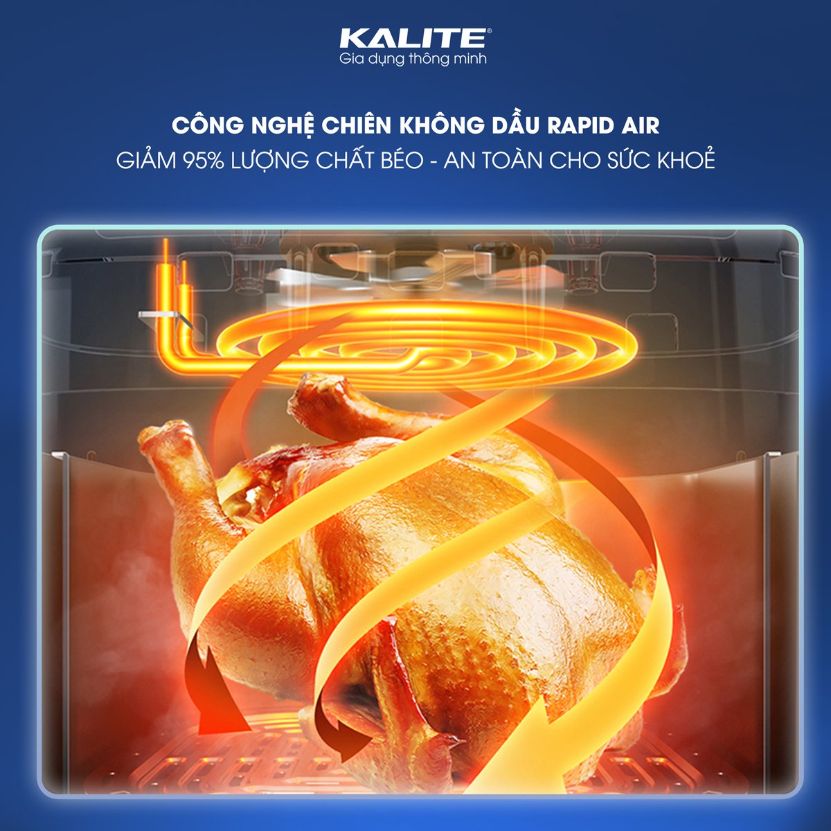 Nồi chiên không dầu KALITE KL-1200 12L giảm 95% chất béo - Ảnh 9