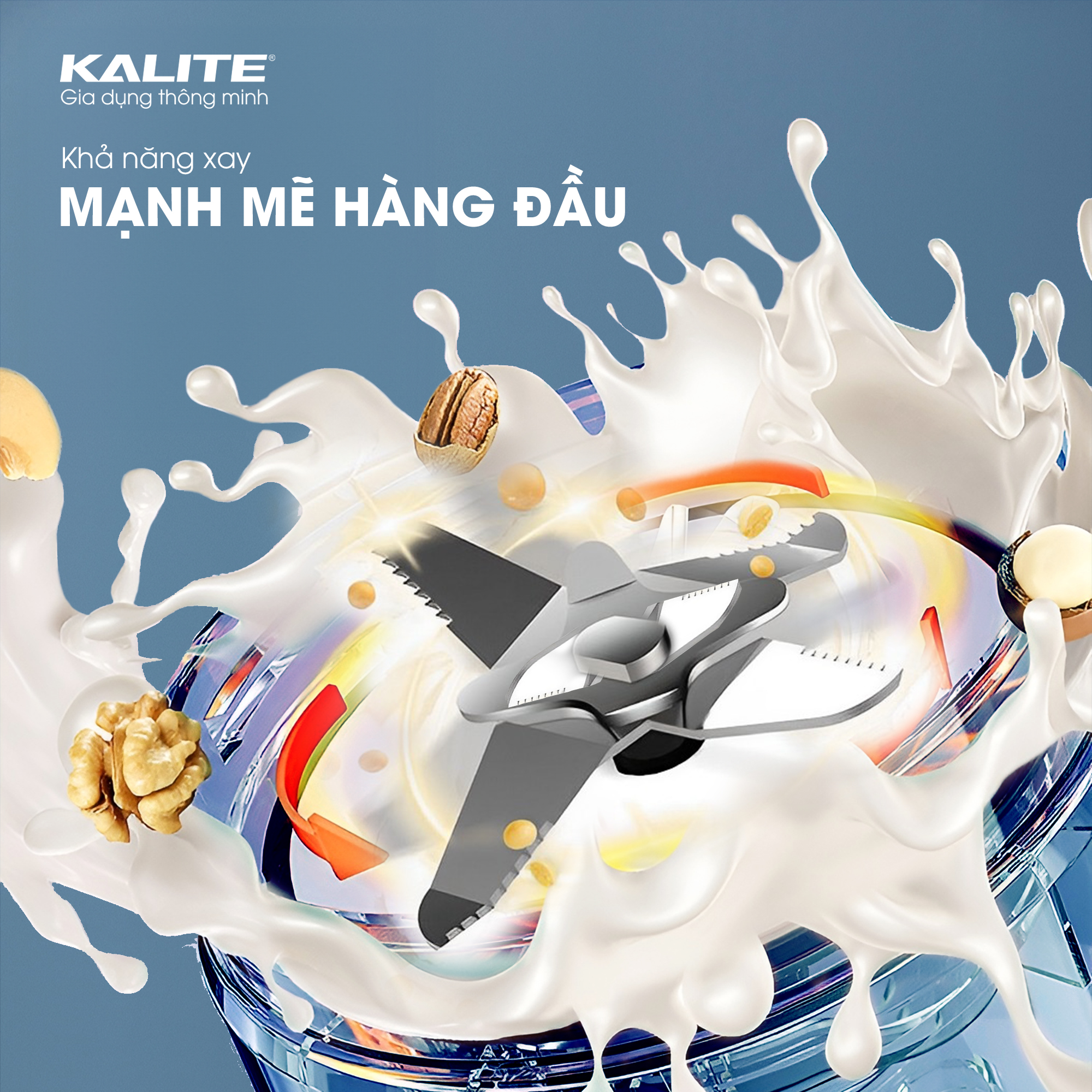 Máy làm sữa hạt mini Kalite KCB12B đa năng dung tích 1200ml - Ảnh 3