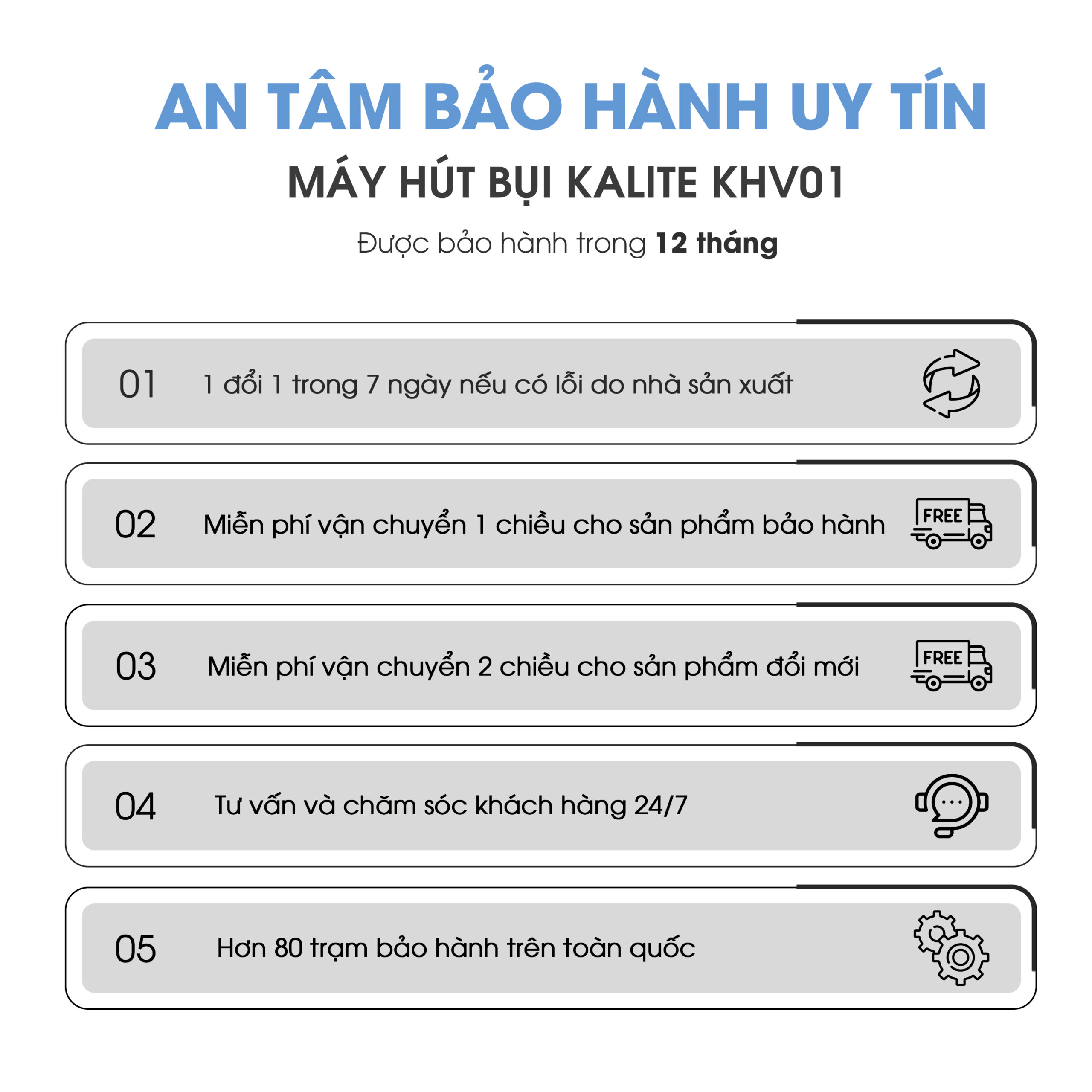 Máy hút bụi Kalite KHV01 - Ảnh 15