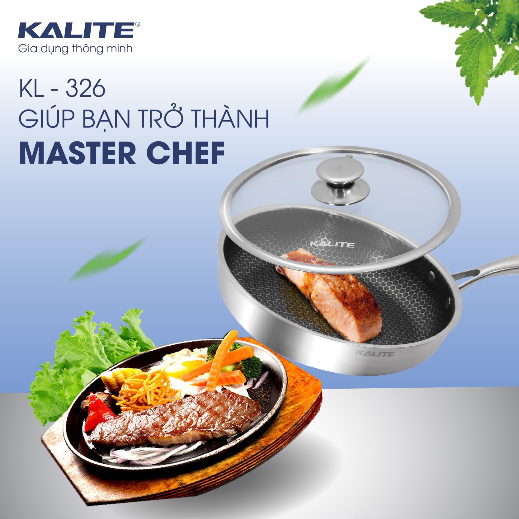 Chảo KALITE KL-326 inox 3 lớp triply - dẫn và giữ nhiệt tốt - Ảnh 3