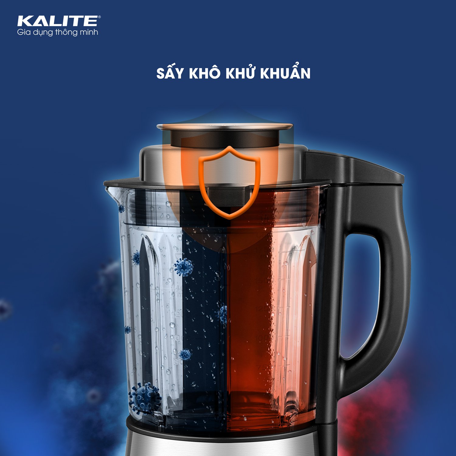 Máy làm sữa hạt KALITE KCB4741 cao cấp, sấy khô khử khuẩn - Ảnh 7