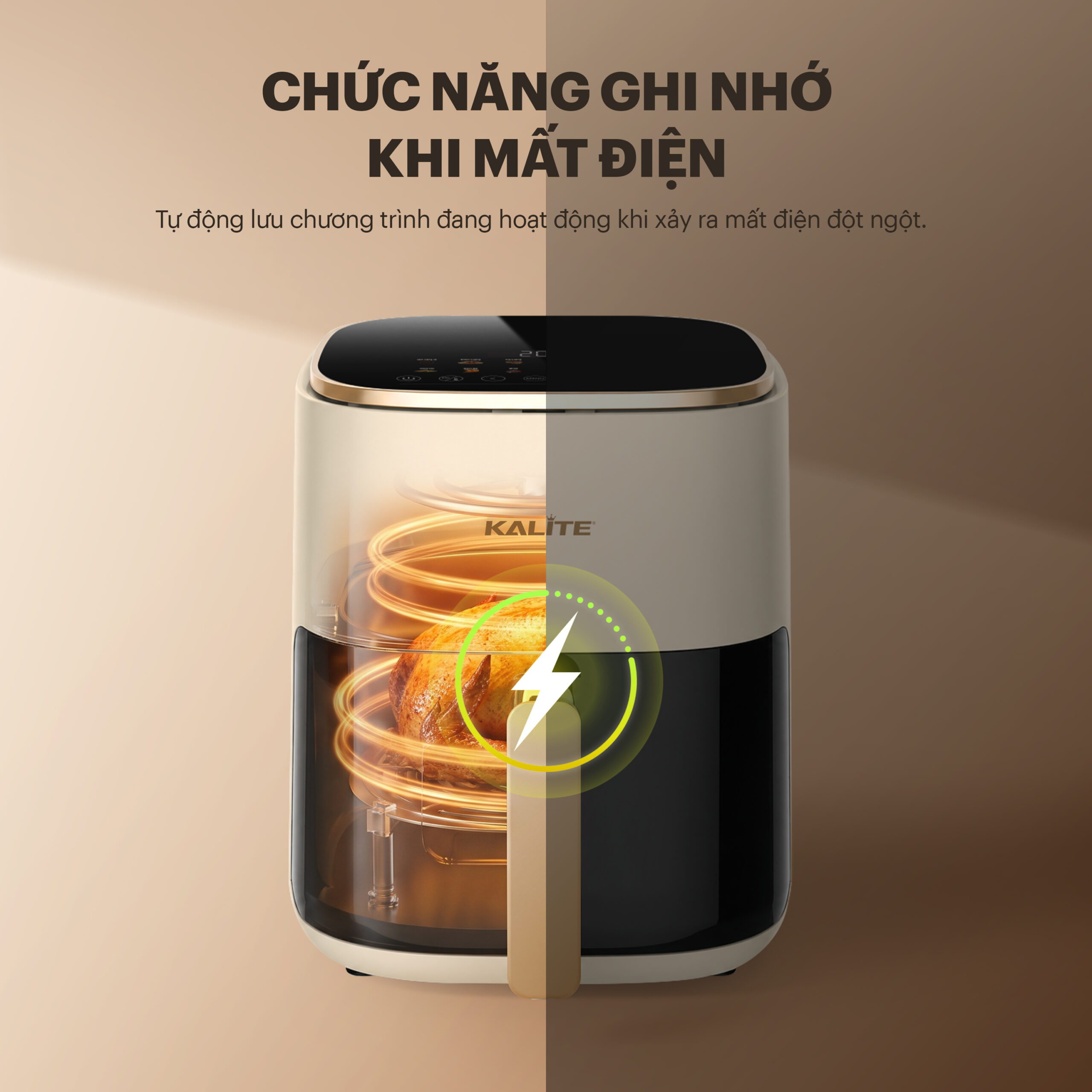 Nồi chiên không dầu 6L Kalite KL6100 – Chiên nướng ít dầu, nấu ăn tiện lợi (Hàng trả bảo hành) (Bản sao) - Ảnh 8