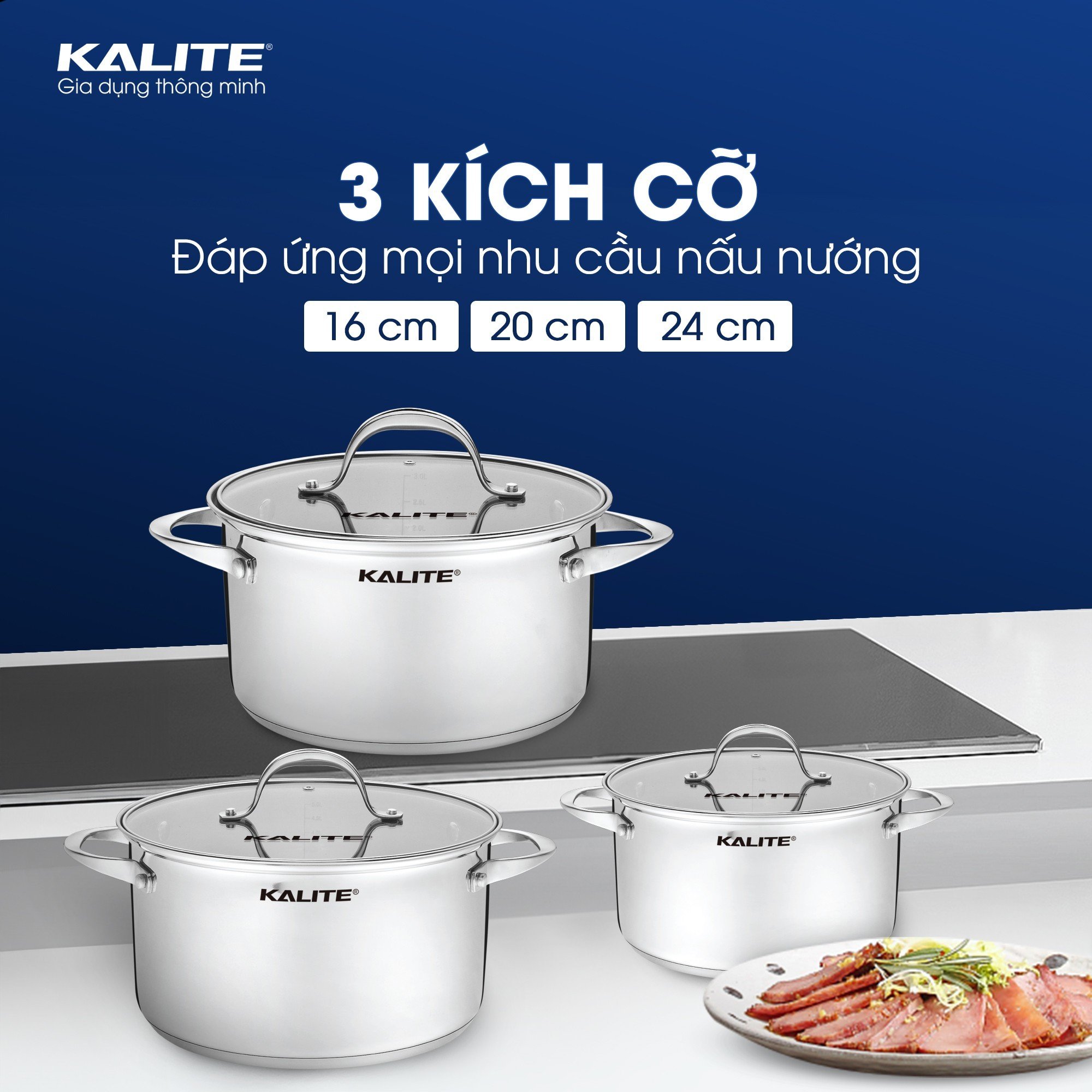 Nồi KALITE KL352 inox đáy từ 5 lớp dùng trên mọi loại bếp - Ảnh 5