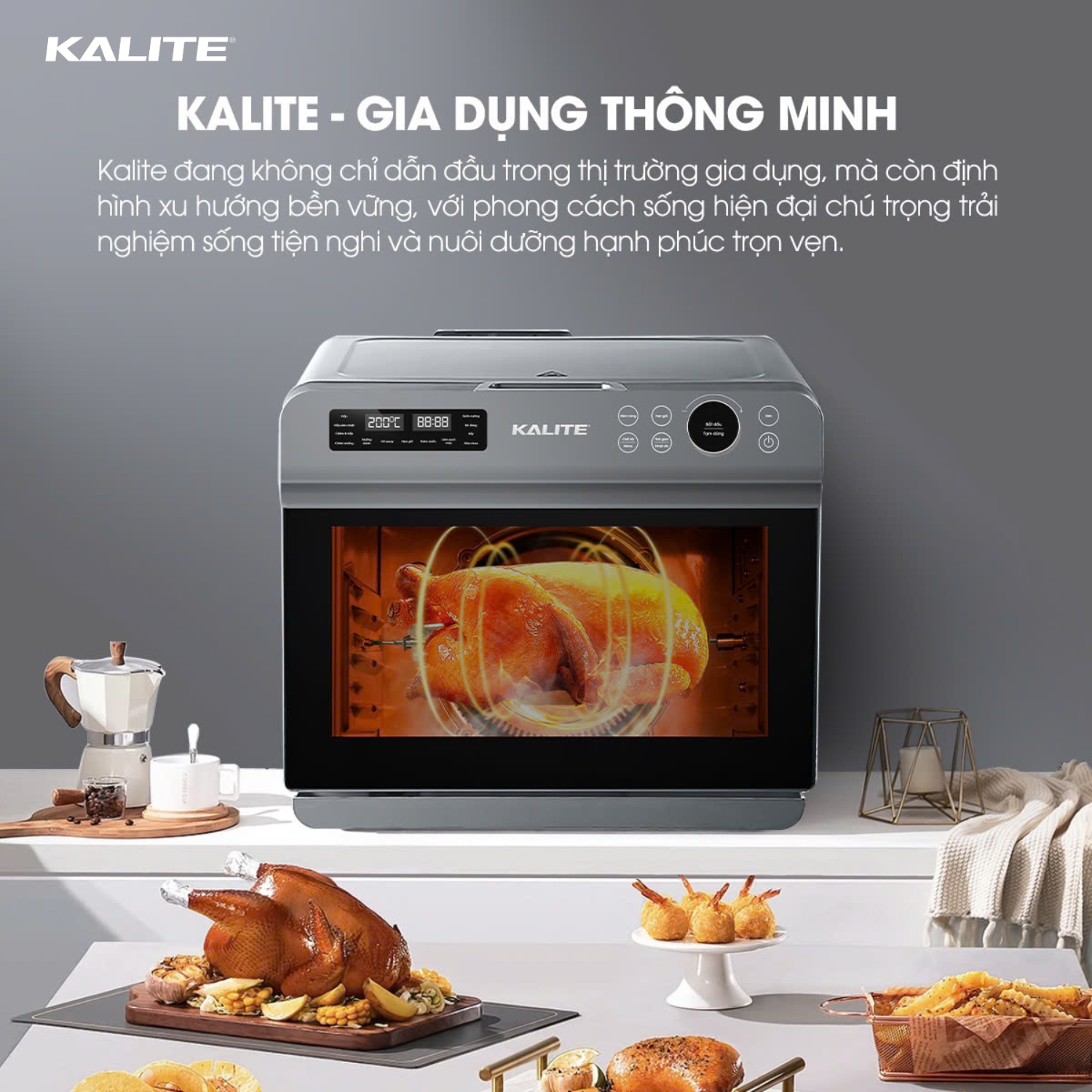 Nồi chiên hơi nước KALITE STEAM ULTRA 360, 20l, 4in, công nghệ SteamTech Fusion 360 - Ảnh 15