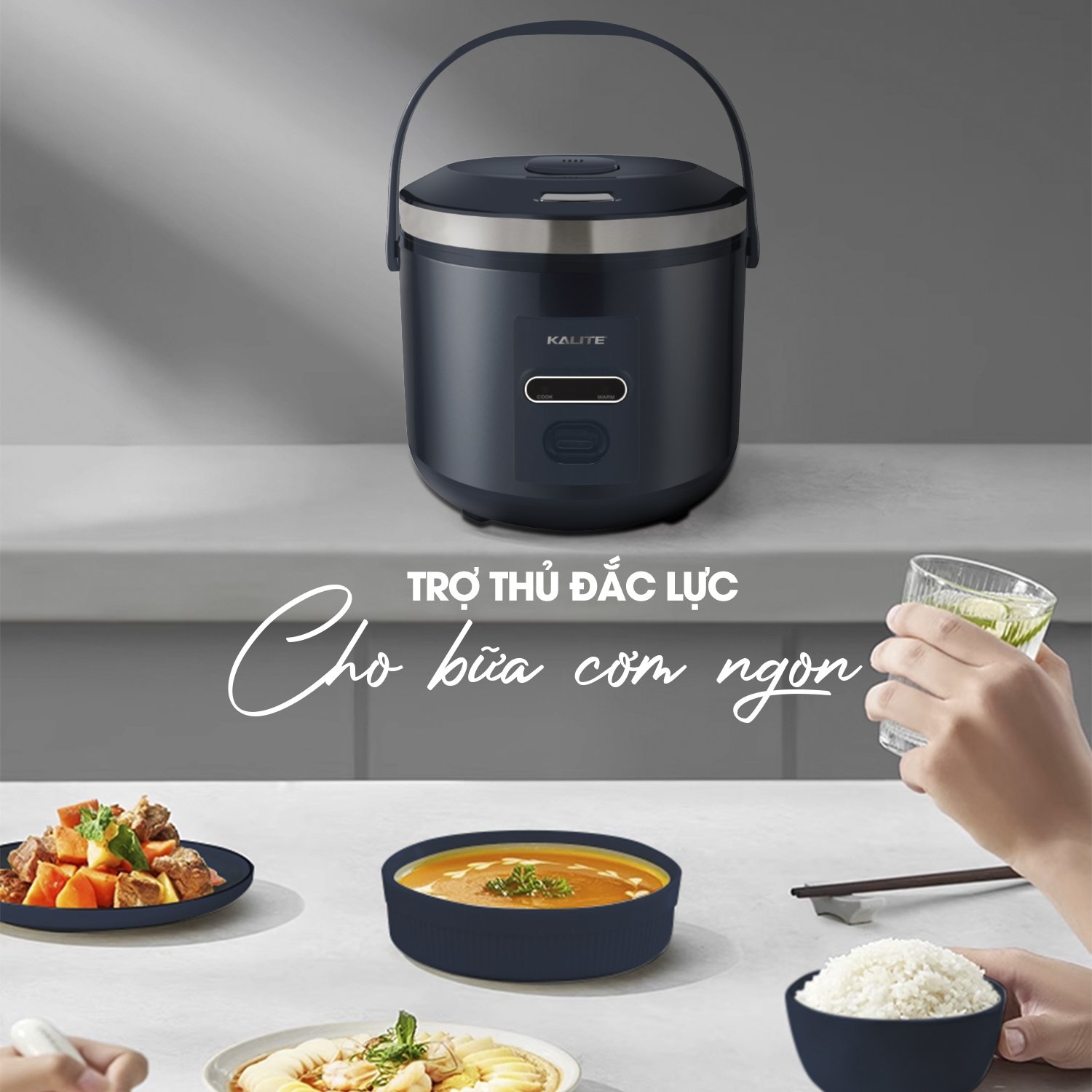Nồi cơm điện KALITE KRC8218 đa chức năng nấu 1,8L - Ảnh 4