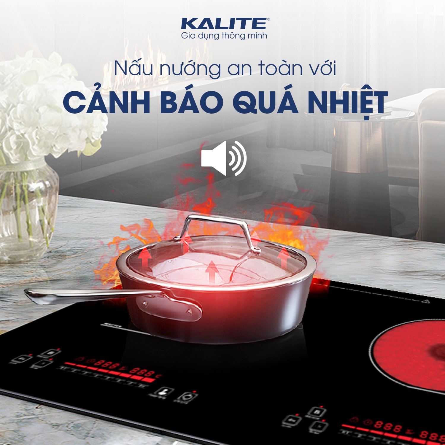 Bếp từ kết hợp hồng ngoại Kalite KCC83B - Ảnh 2