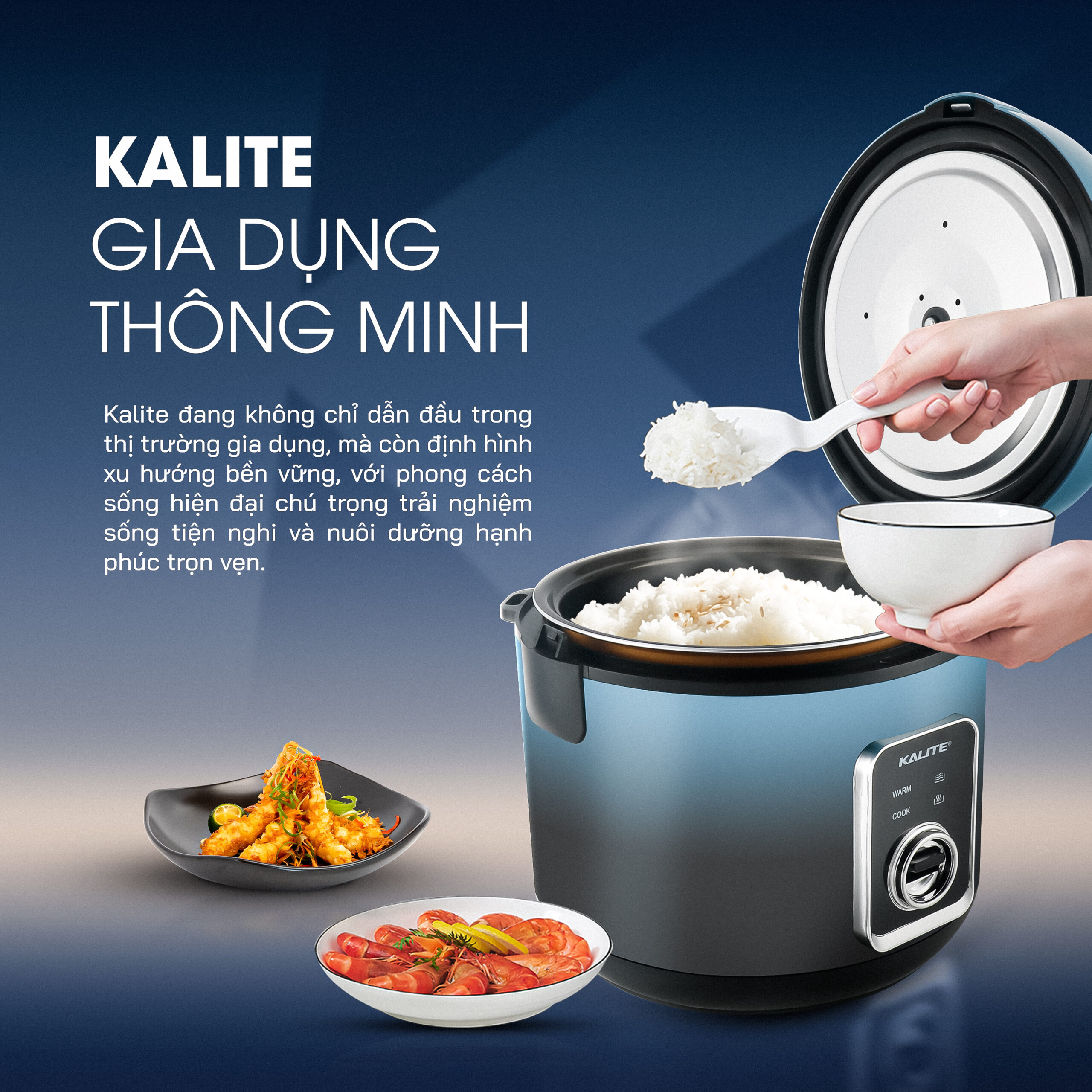 Nồi cơm điện KALITE KRC6012 chống dính Ceramic cao cấp - Ảnh 12