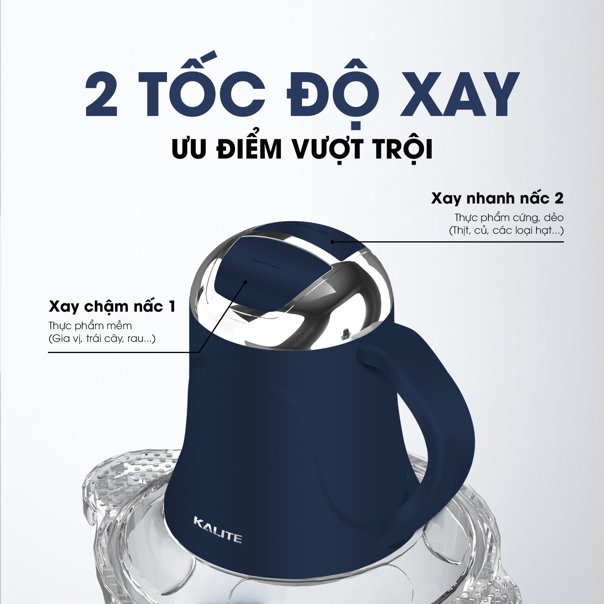 Máy xay thịt KALITE KM355 đa năng dung tích 2L - Ảnh 8