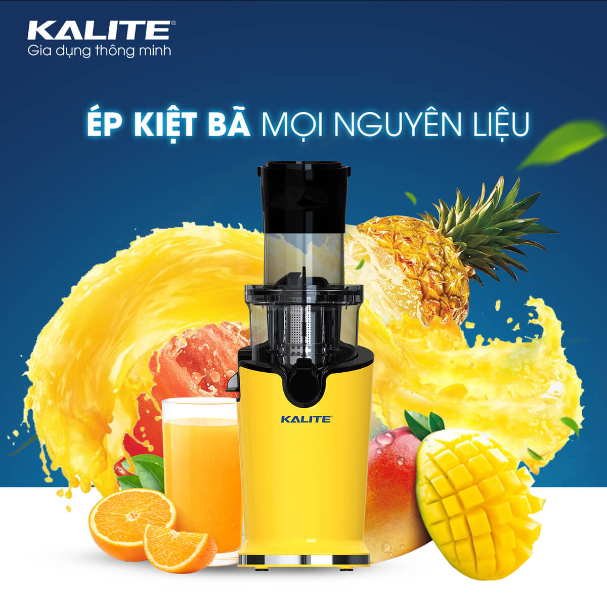 Máy ép chậm Kalite KSJ4415 siêu kiệt bã dễ tháo lắp vệ sinh - Ảnh 5