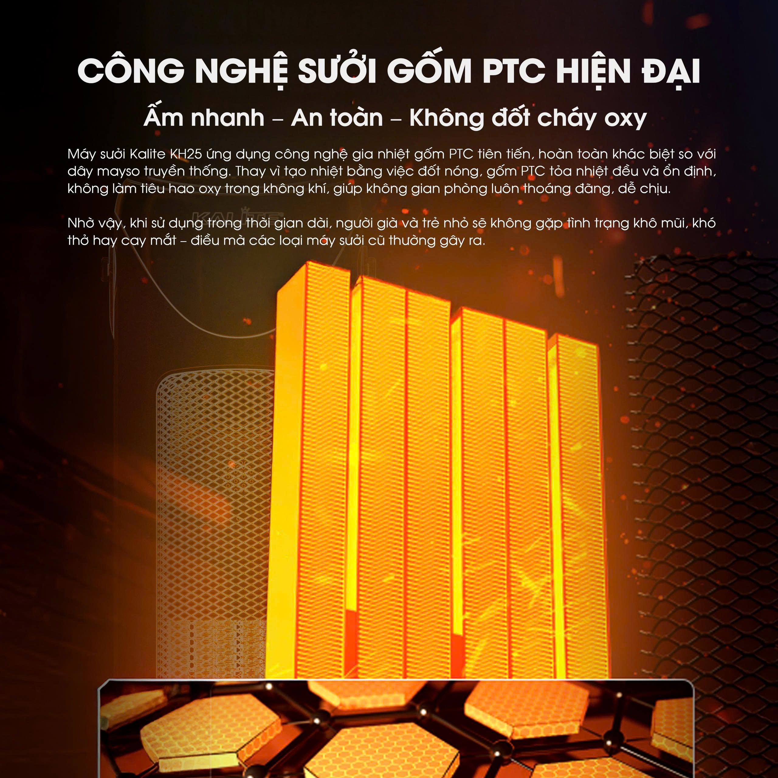 Máy sưởi Kalite Helios KH25 - Ảnh 8