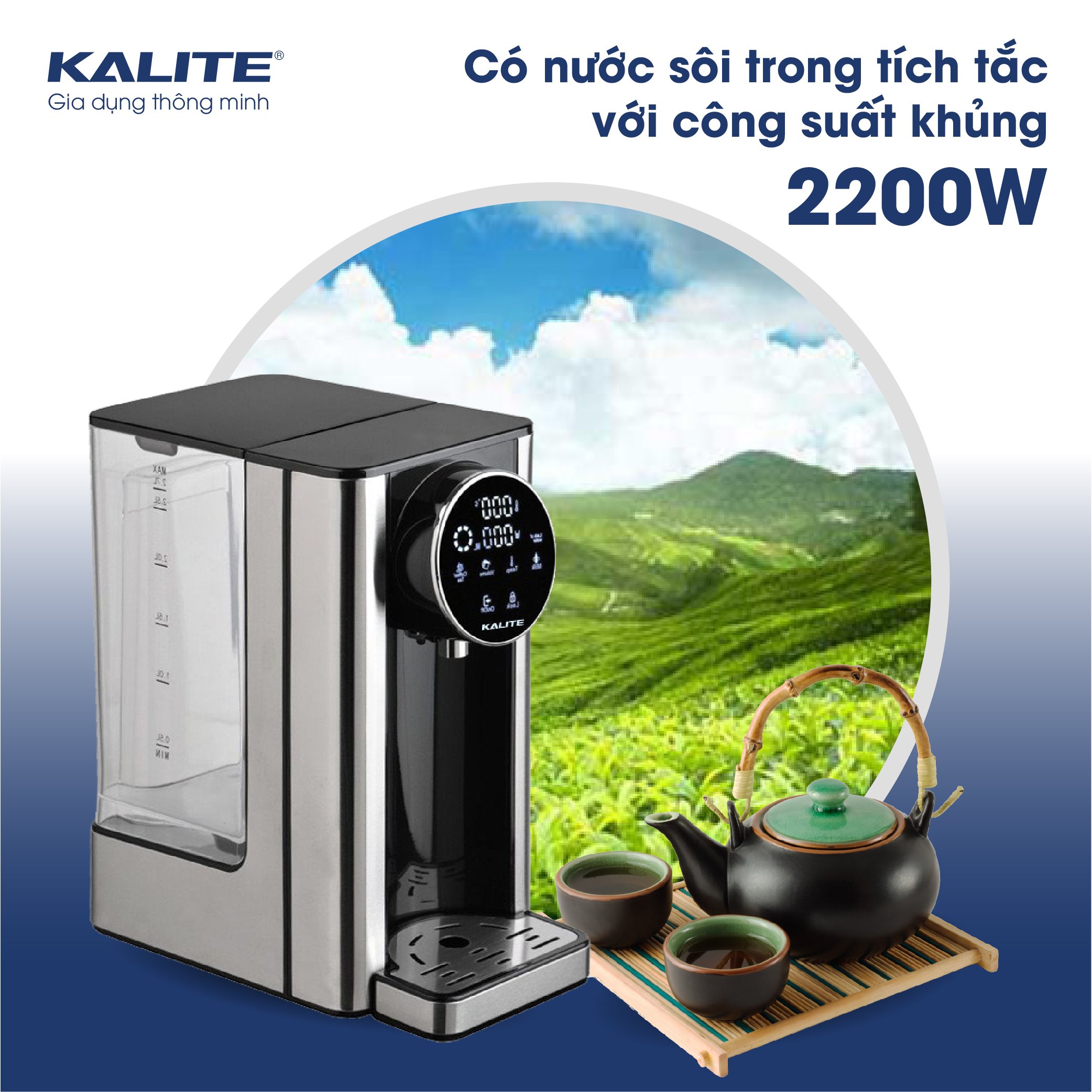 Bình thủy điện KALITE KL-888 tự động lọc đun sôi - Ảnh 8
