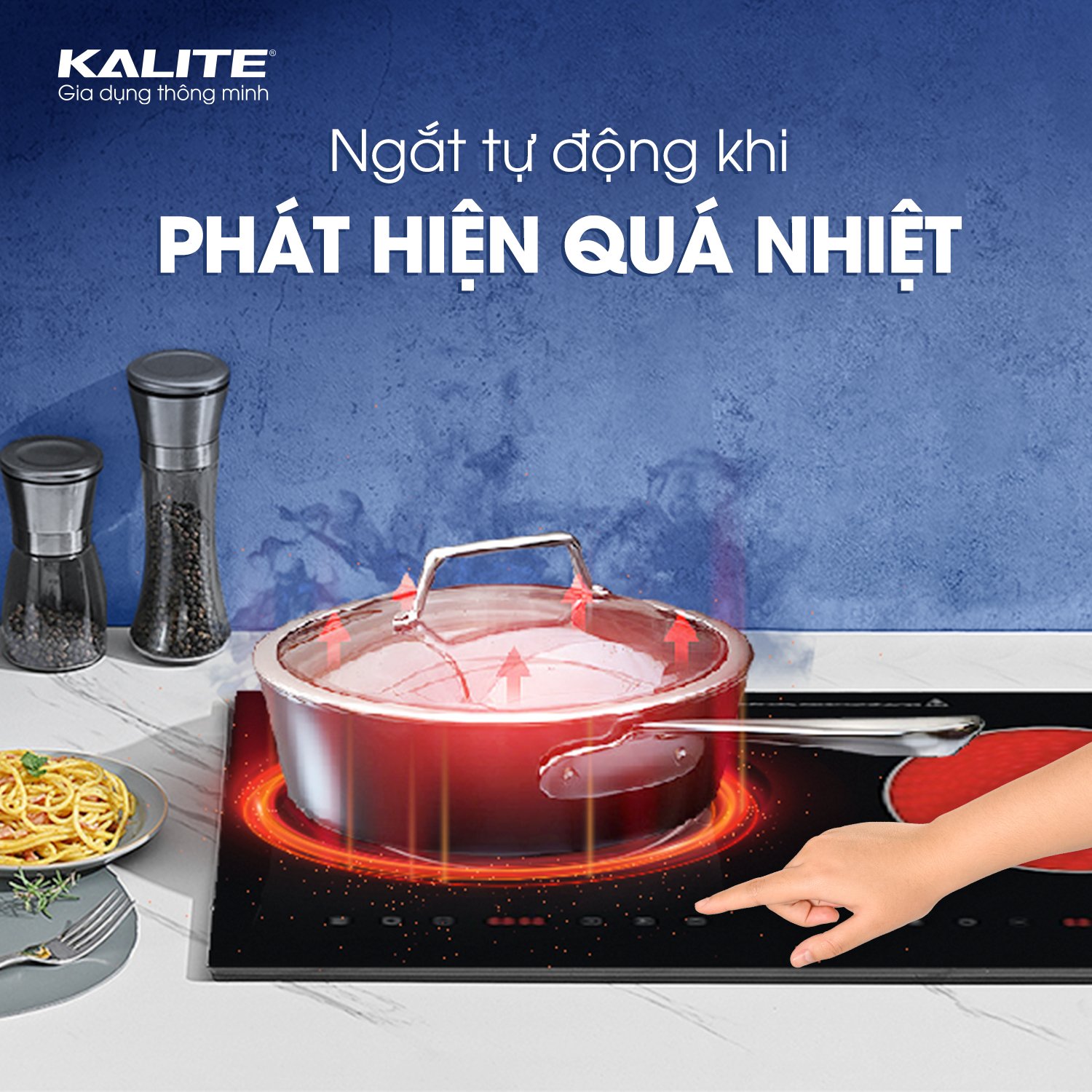 Bếp từ kết hợp hồng ngoại Kalite KCC81B - Ảnh 7