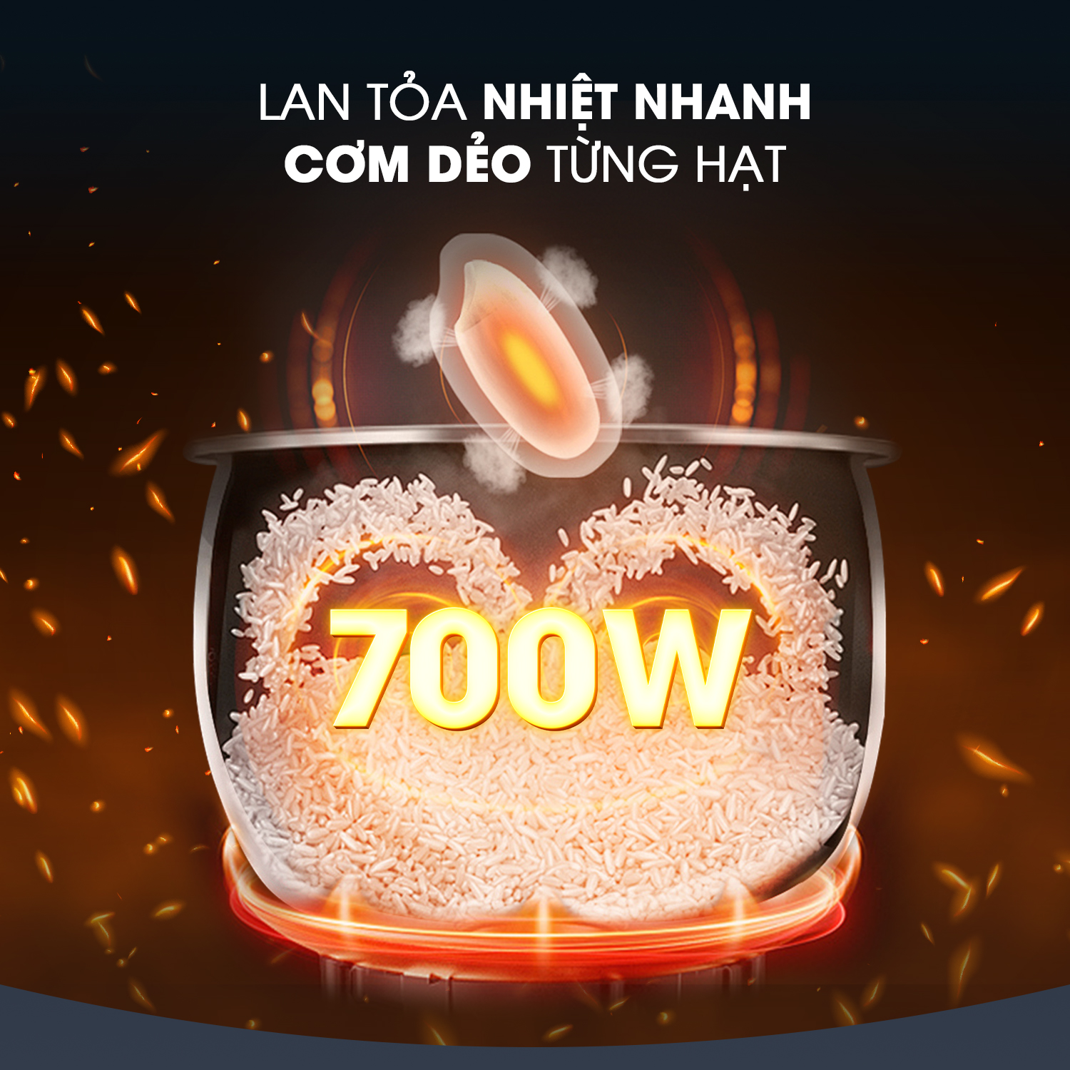 Nồi cơm điện KALITE KRC6018 700W chống dính dung tích 1,8L - Ảnh 12